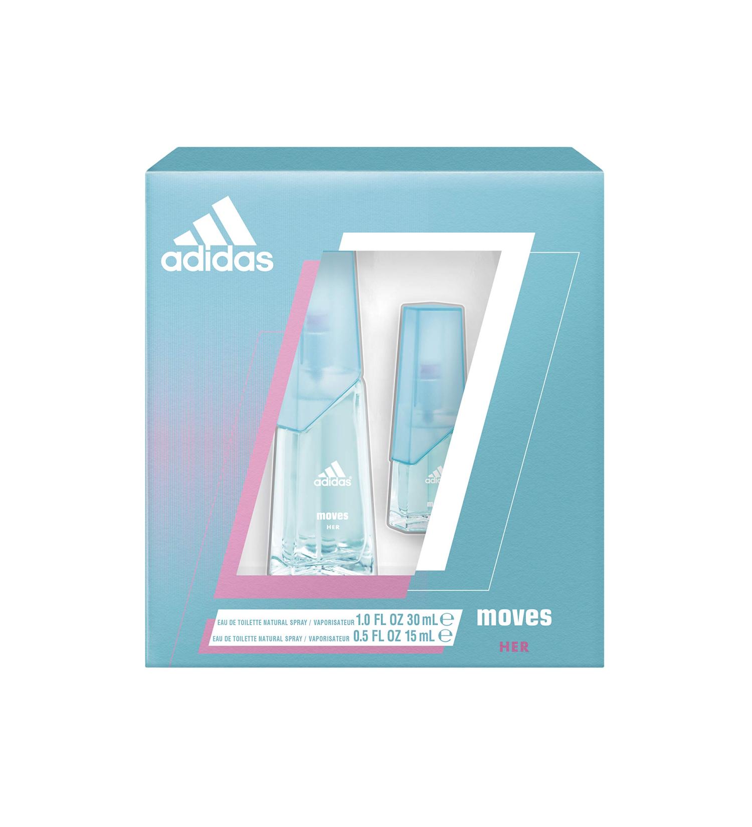 Adidas Moves for Her 2 Piece EDT Gift Set - $39.00 Retail Value - Buy Online on GoSupps.com
