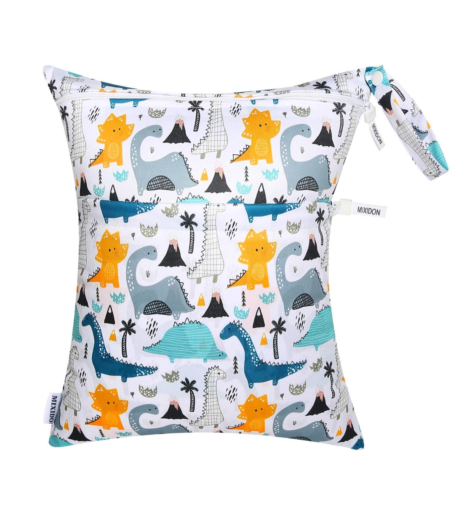 MIXIDON Pattern 5 Waterproof Wet Dry Bag - Ideal for Swimsuits, Cloth Nappies, Baby Items - Outdoor Organizer Bag for Wet/Dry Clothes - Buy Online on GoSupps.com