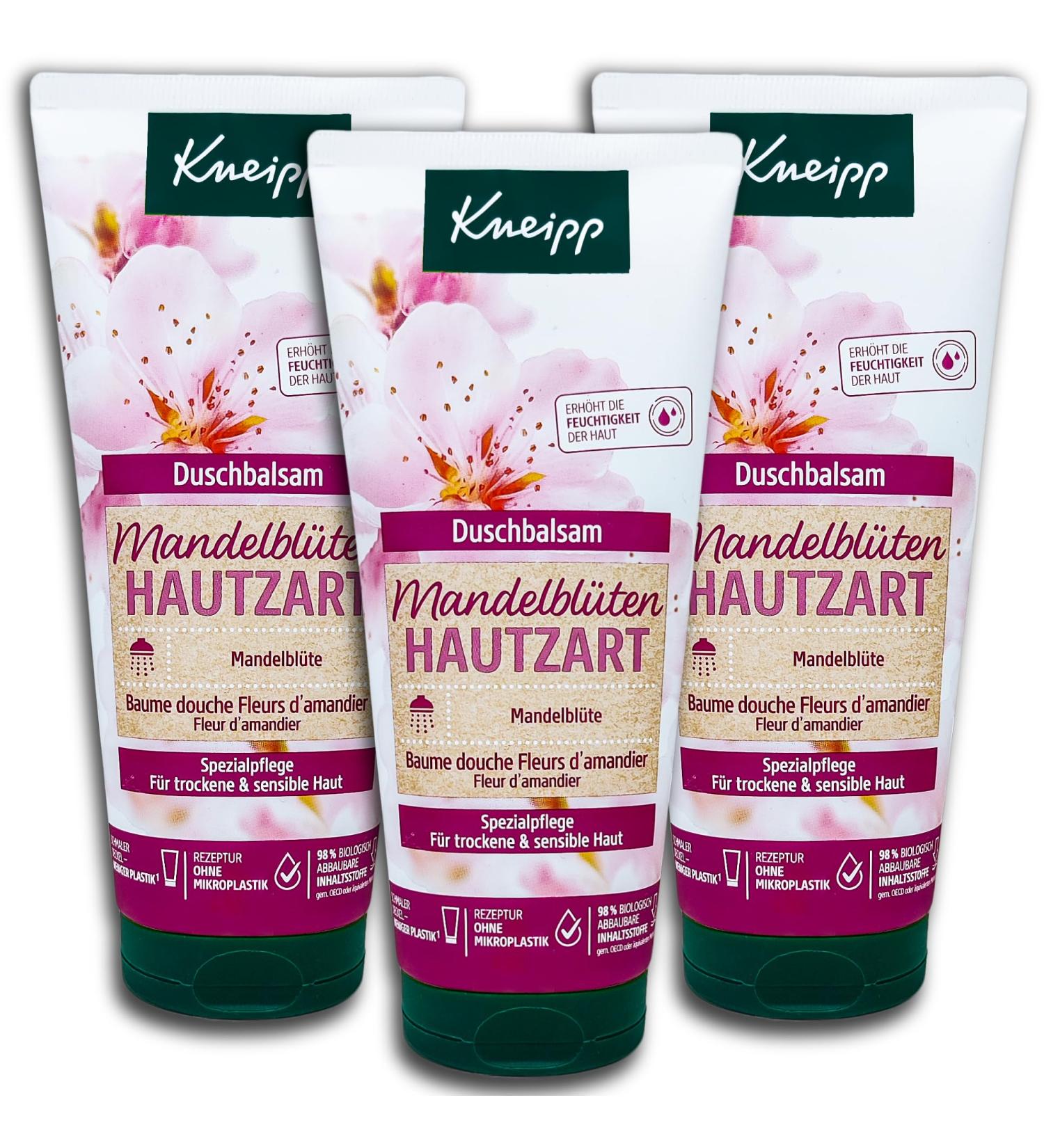 topDeal Kneipp shower balm almond blossom Hautzart shower gel 3 x 200 ml