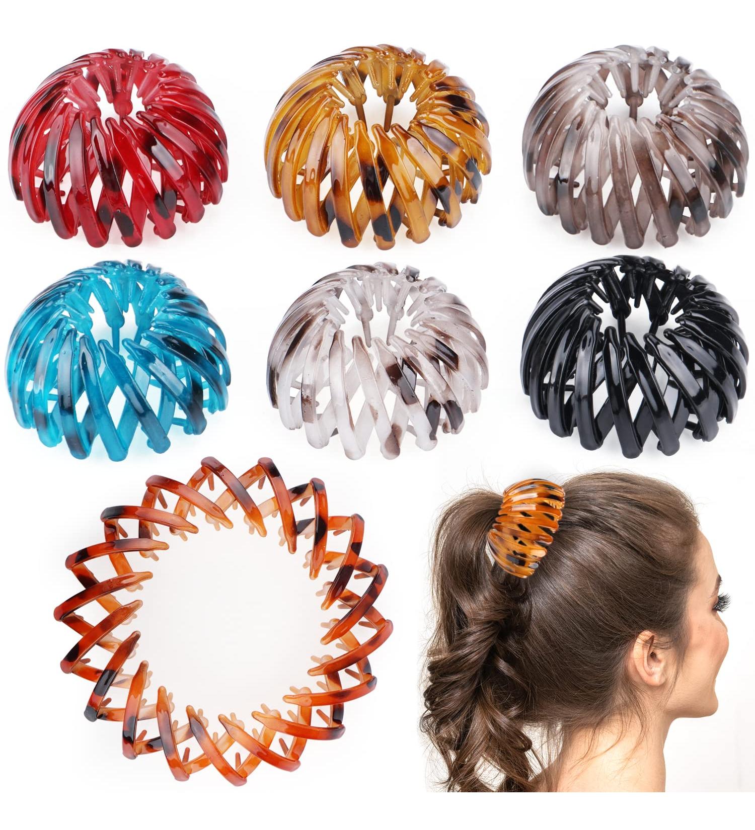 7 Pack Bird Nest Shaped Hair Clips - Multicolor Hair Claw Clamps for Women & Girls - Buy Online on GoSupps.com