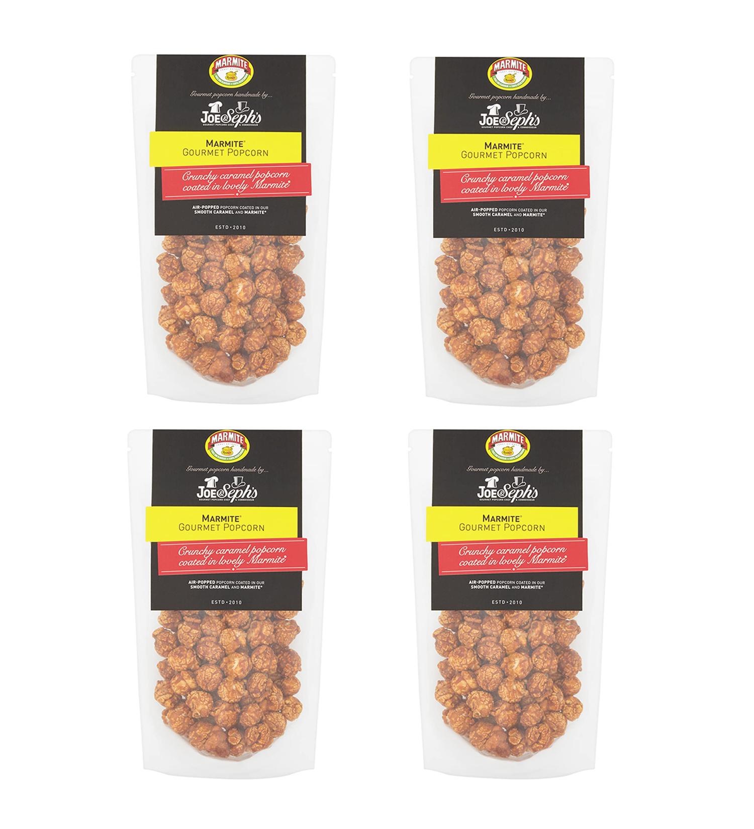  JOE & Seph's Joe & Seph's - Caramel Popcorn Stock Pot | Handmade in the UK with Stock Pot | Vegetarian | 100% Natural Ingredients - 4 x 80g - Buy Online on GoSupps.com