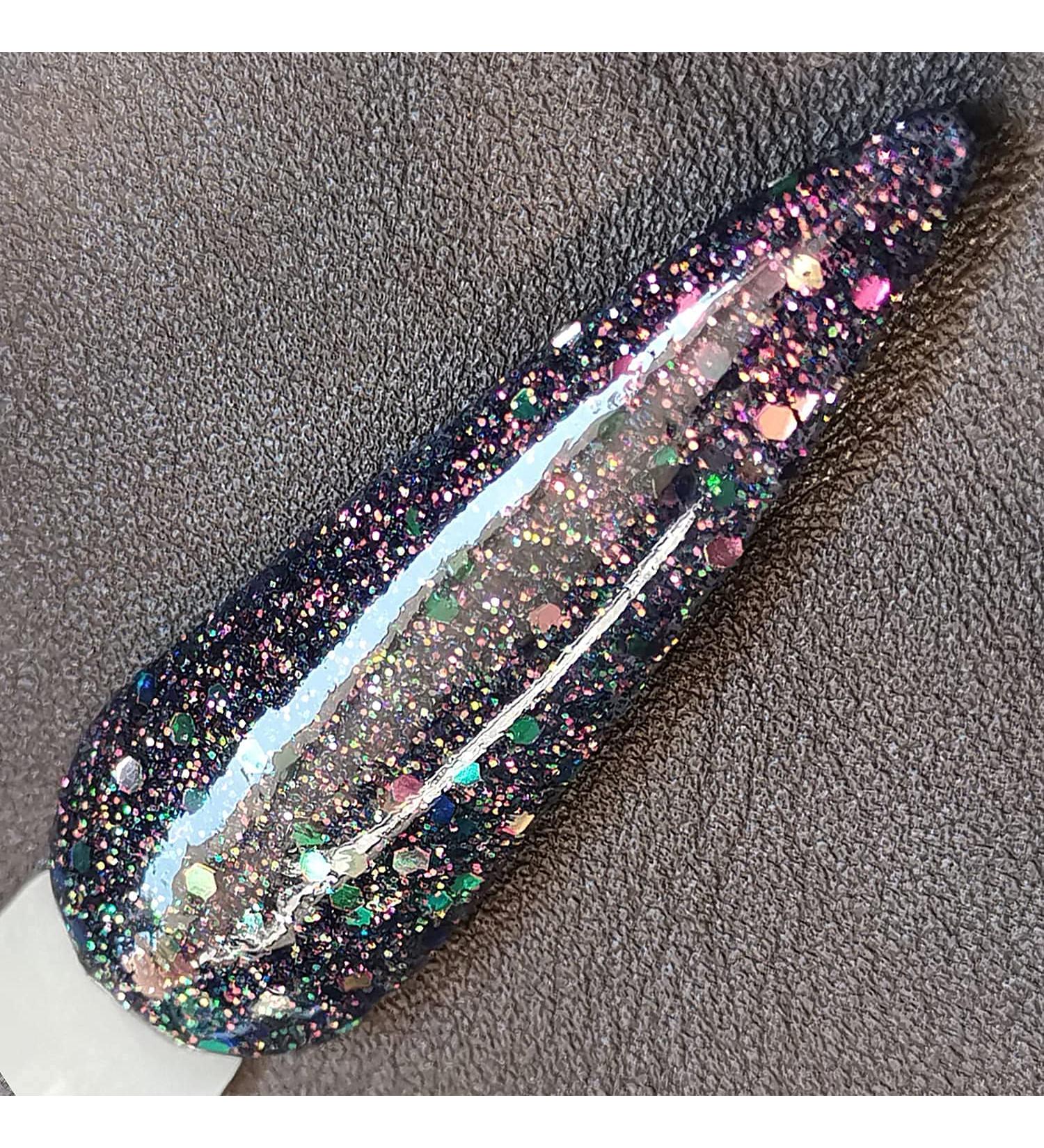 Chameleon Sparkle Black Nail Dip Powder 1oz | Color Changing Glitter Dip Powder SG010 - Buy Online on GoSupps.com