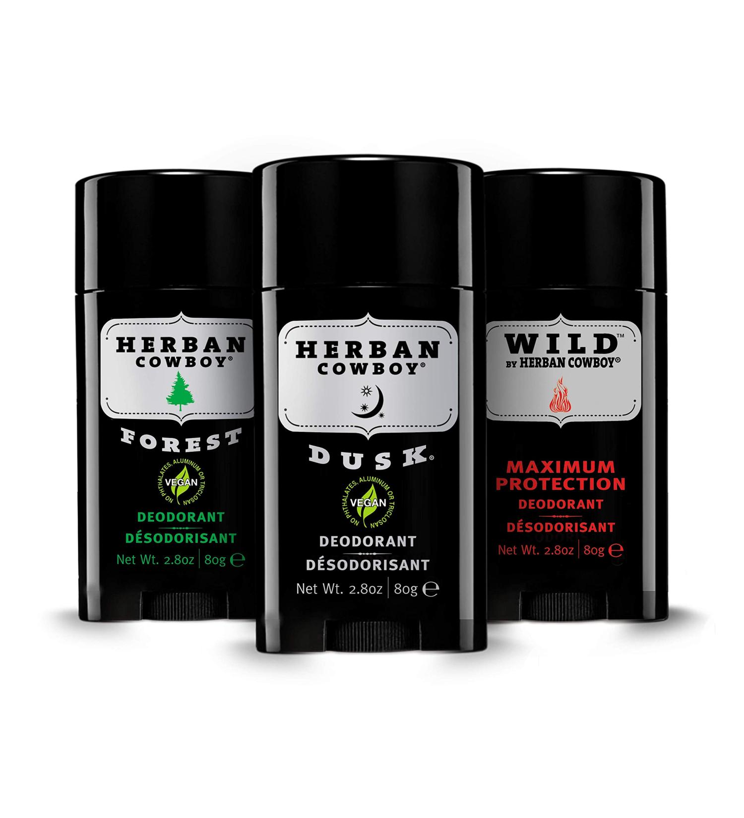 Herban Cowboy Deodorant 2.8 Ounce Variety Pack (Forest Dusk Wild)
