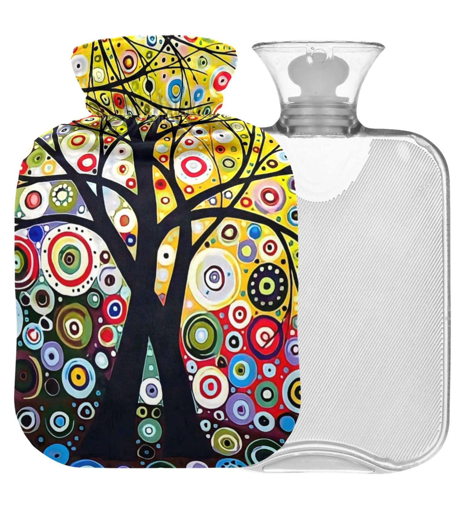 Buy Naanle Tree of Life Heat Bottle - Transparent Hot Water Bottle & Hand/Foot Warmer for Pain Relief | 1L Cold & Heat Therapy - Buy Online on GoSupps.com