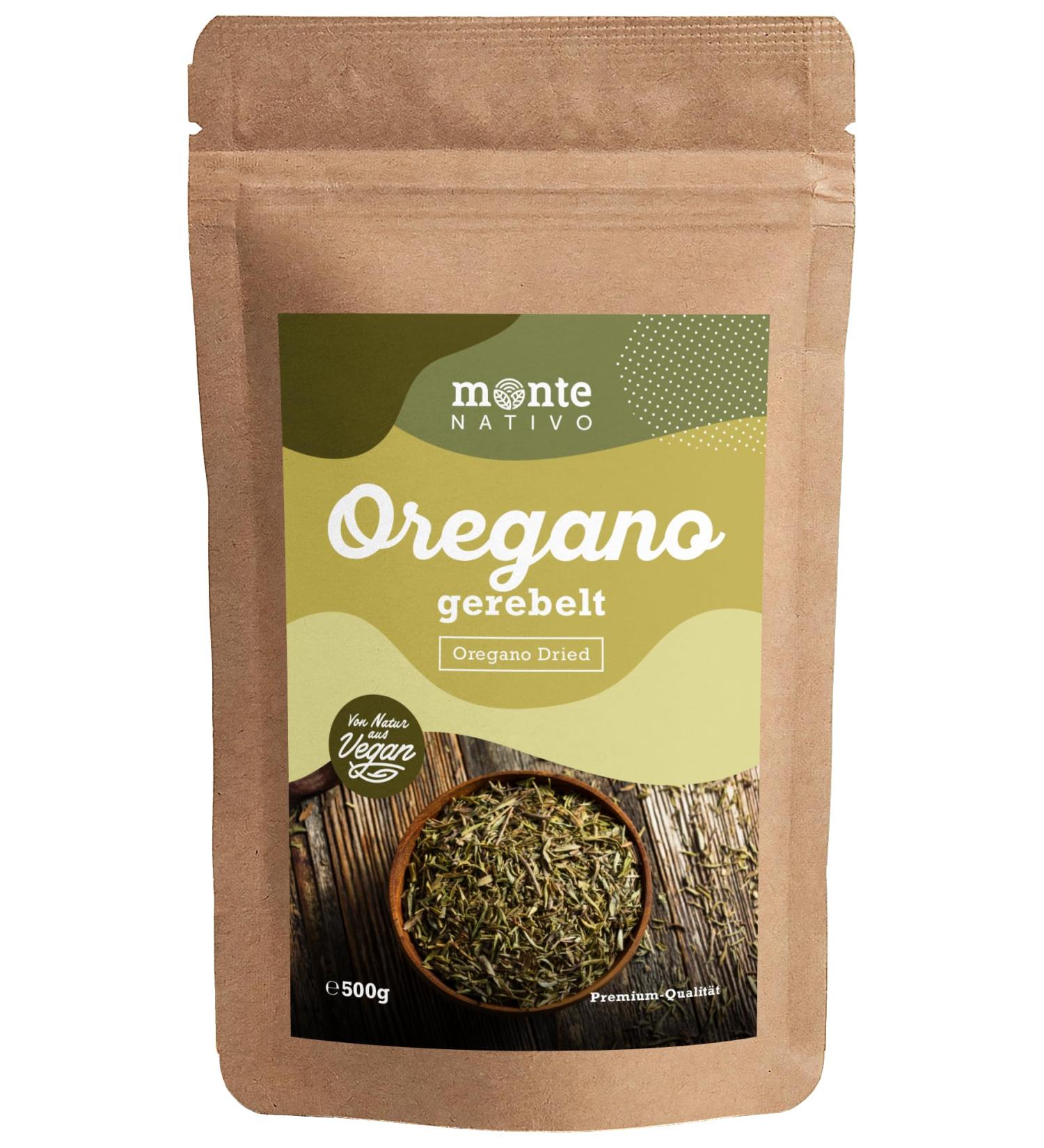  Monte Nativo Monte Nativo Dried Oregano (500g) - Oregano - Dried Oregano - Dried Aromatic Spices - Perfect for Cooking and Seasoning - Int - Buy Online on GoSupps.com
