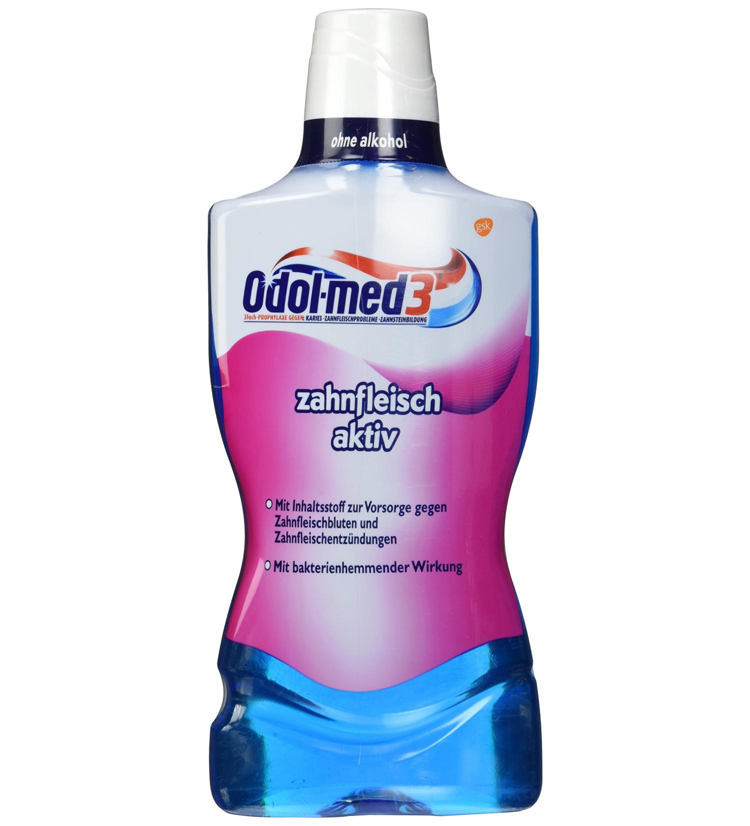 Odol-med 3 Gums Active Antibacterial Mouthwash 500 ml - Buy Internationally | Fresh Breath & Oral Care - Buy Online on GoSupps.com