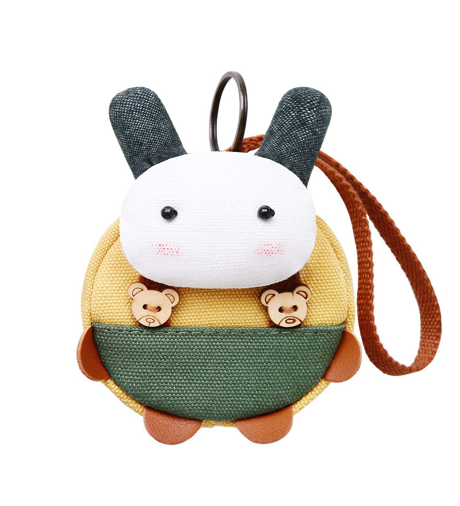 LANEYLI Pacifier Case for Diaper Bag - Canvas Pouch with Zipper Pocket - Holds 4 Pacifiers - Rabbit Design - 1 Pack - Perfect 1st Mother's Day Gift for New Mom - Yellow - Buy Online on GoSupps.com