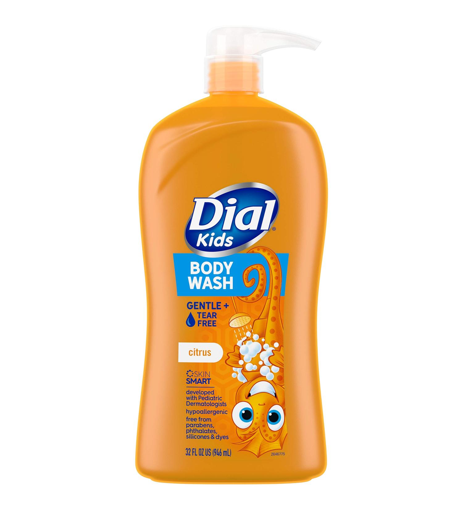 Dial Kids Body Wash Citrus 32 fl oz - Hypoallergenic Formula - Buy Online on GoSupps.com