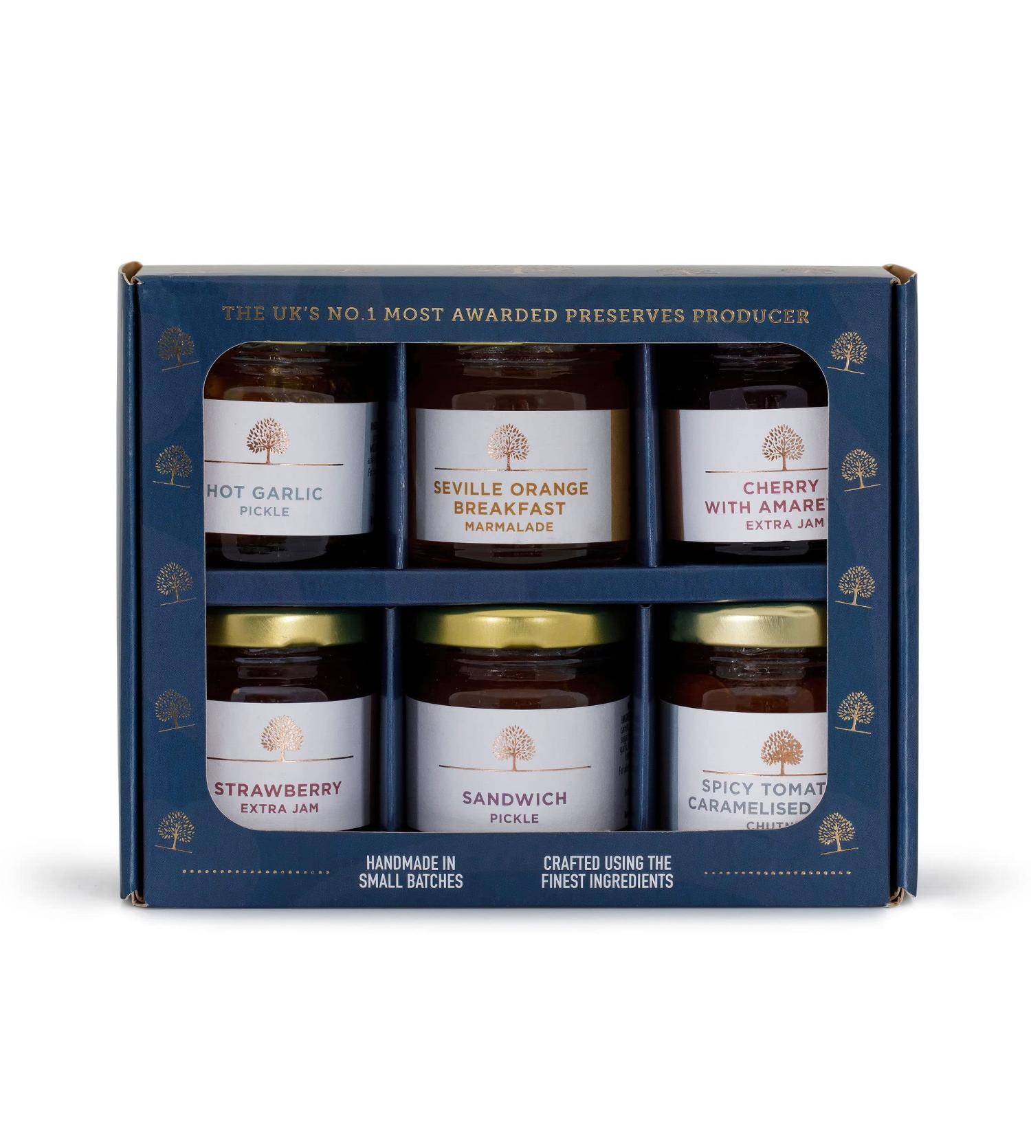 The Cherry Tree Award-Winning Favourites 6 x Mini Jar Gift Box Sweet & Savoury