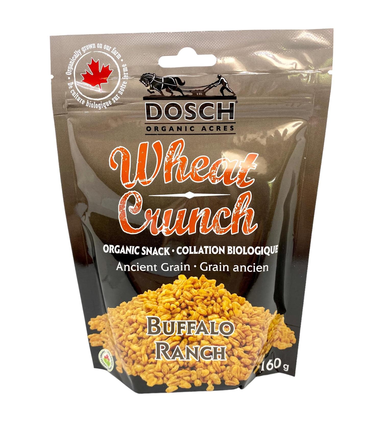Wheat Crunch (Buffalo Ranch Organic Vegan Nut Free Snack 160g Pkg 12) Buffalo Ranch 160 g (Pack of 12) - Buy Online on GoSupps.com
