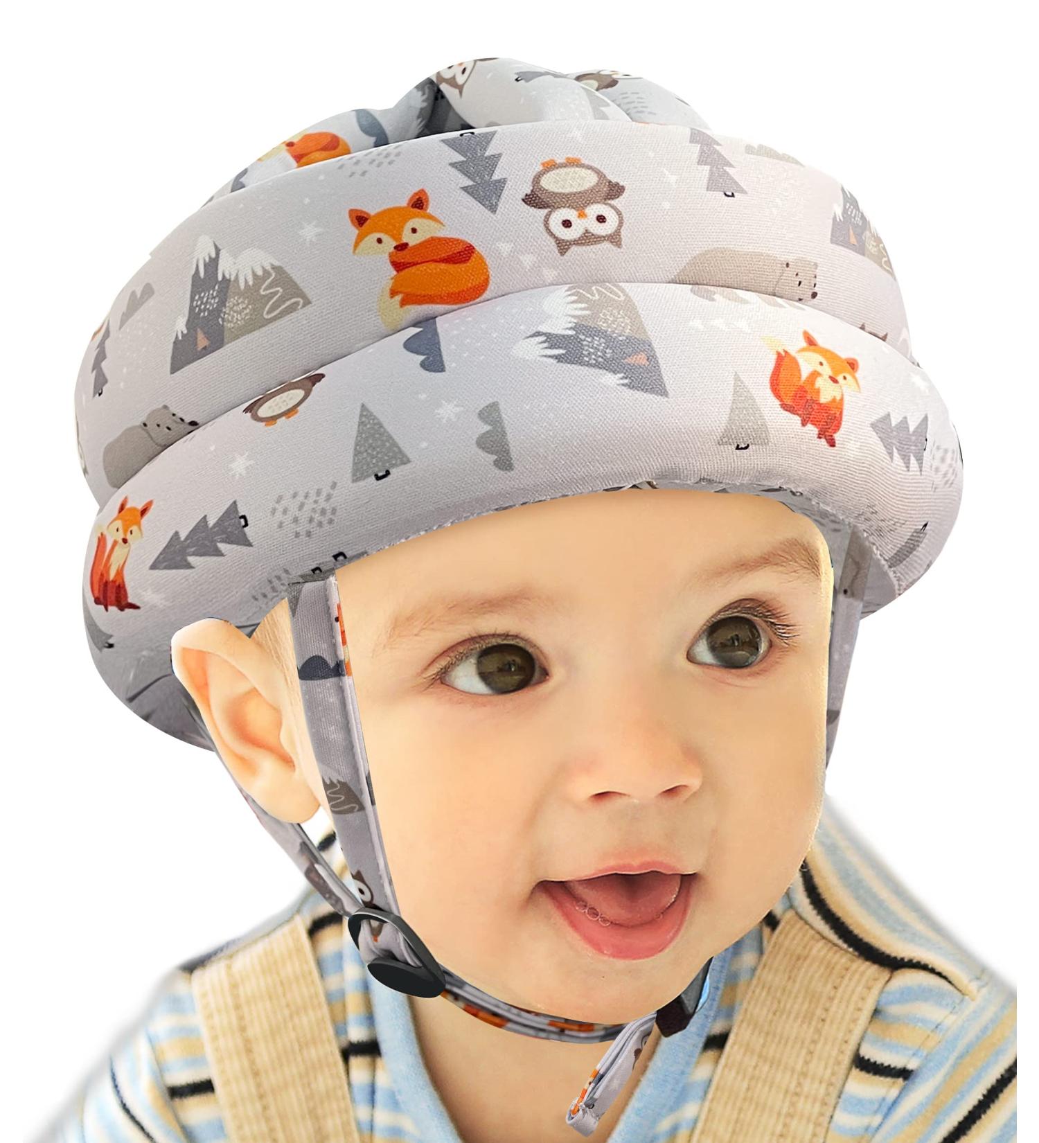 Baby Head Protector - Baby Helmet for Crawling No Bumps and Soft Cushion Infant Baby Safety Headguard I Toddler Helmets 1-2 Years Old 6-24 Months Fox - Buy Online on GoSupps.com