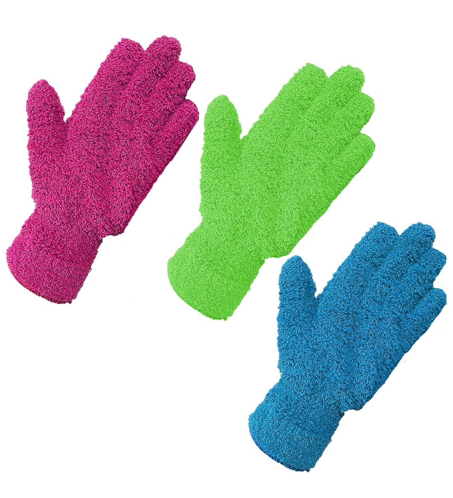 wodehahagou 3 Pieces Microfiber Dusting Gloves Car Cleaning Mitt Glove Microfiber Dust Cleaning Gloves Wipes Dust Wipes Microfiber Dusting Gloves Household Gloves Cleaning Dust Removal Gloves - Buy Online on GoSupps.com