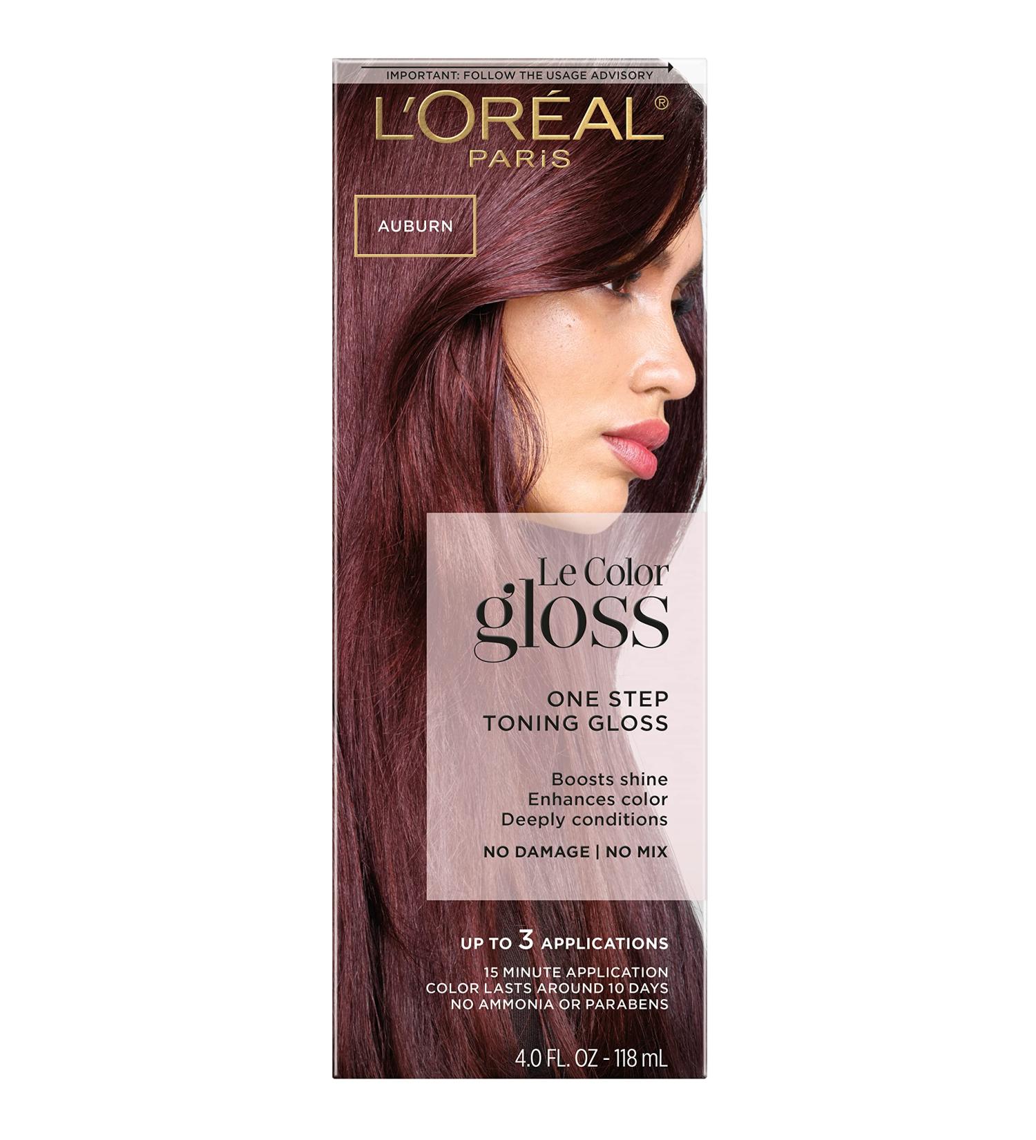 L'Oreal Paris Le Color One Step Toning Hair Gloss Auburn 4oz - Pack of 1 - Buy Online on GoSupps.com