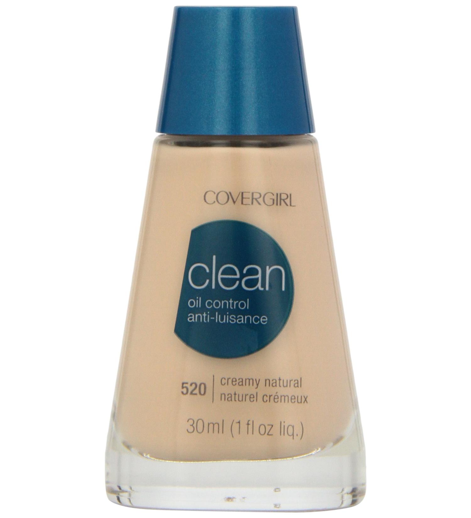 CoverGirl Clean Oil Control Liquid Makeup Creamy Natural 1.0-Ounce Bottles (Pack of 2) - N520 - Buy Online on GoSupps.com