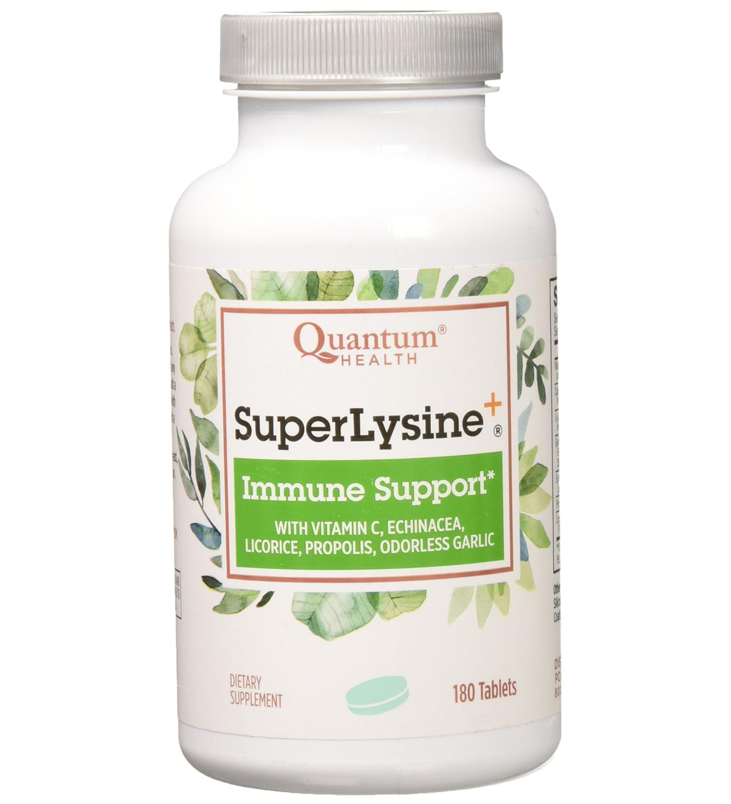 Quantum Super Lysine 180 Count - Immune Support Supplement - Buy Online on GoSupps.com