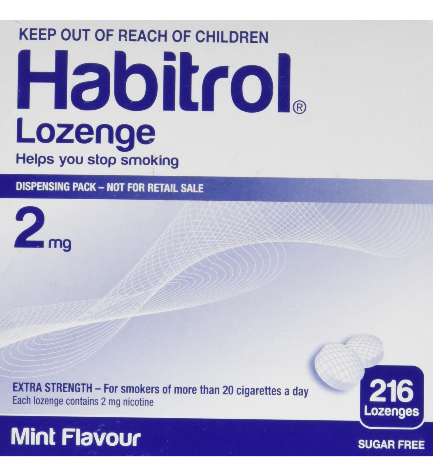 Habitrol Nicotine Lozenge Mint Flavor 216 Lozenges (2mg)