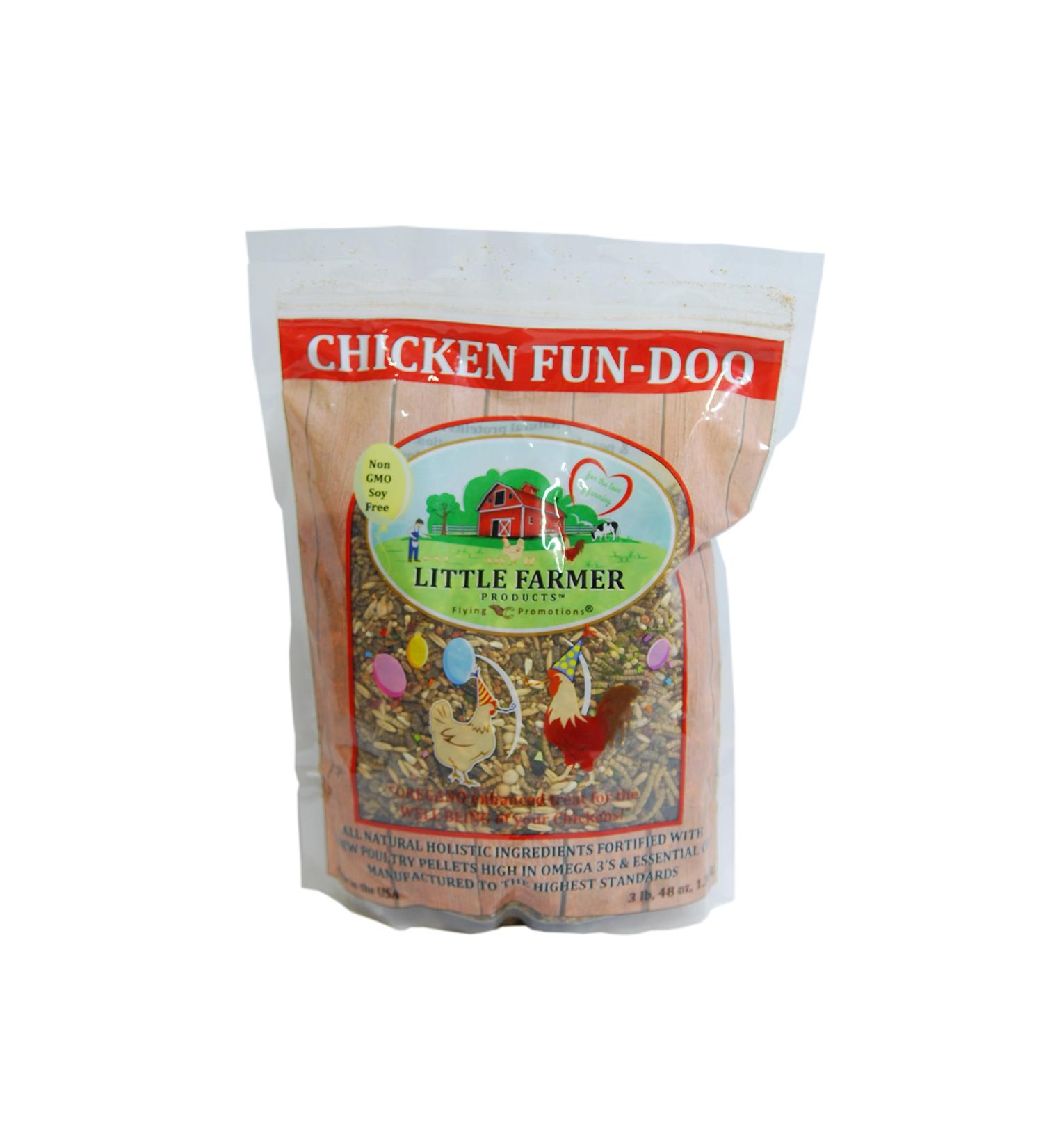 Little Farmer Chicken Fun-DOO: Non-GMO Soy-Free Treat with Meal Worm, Vegetable & Herb Mix (3 lbs) - Buy Online on GoSupps.com