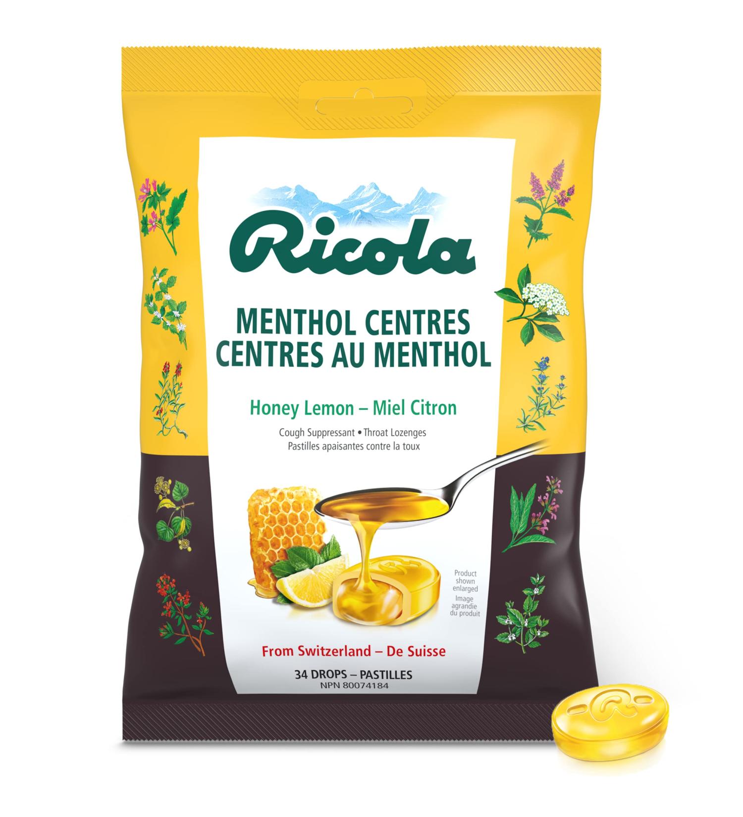 Ricola Menthol Centres Cough Drops - Buy Online on GoSupps.com