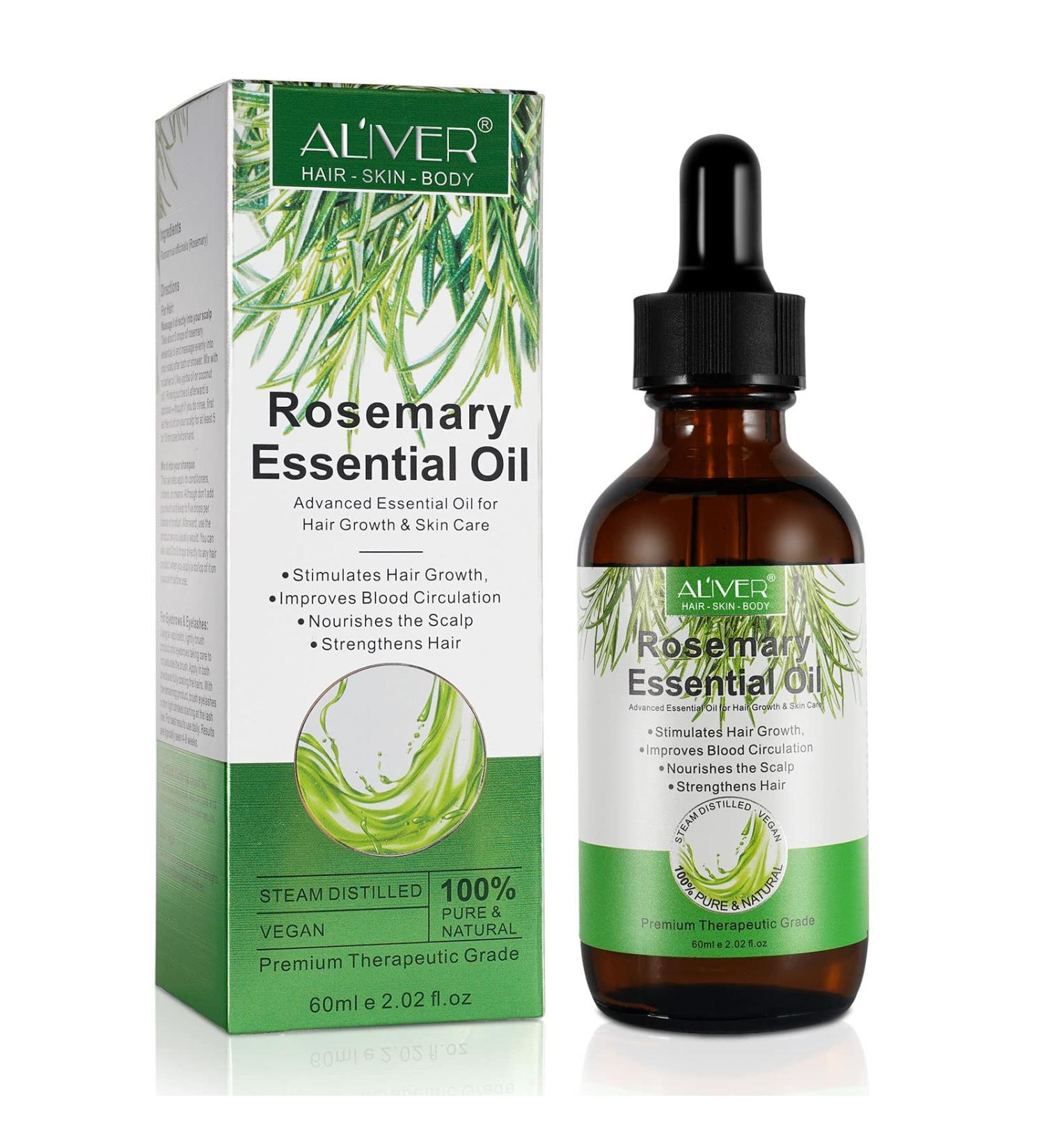 Rosemary Hair Growth Oil - Stimulates Hair Growth, Strengthens and Nourishes Scalp - 60ml - Buy Online on GoSupps.com