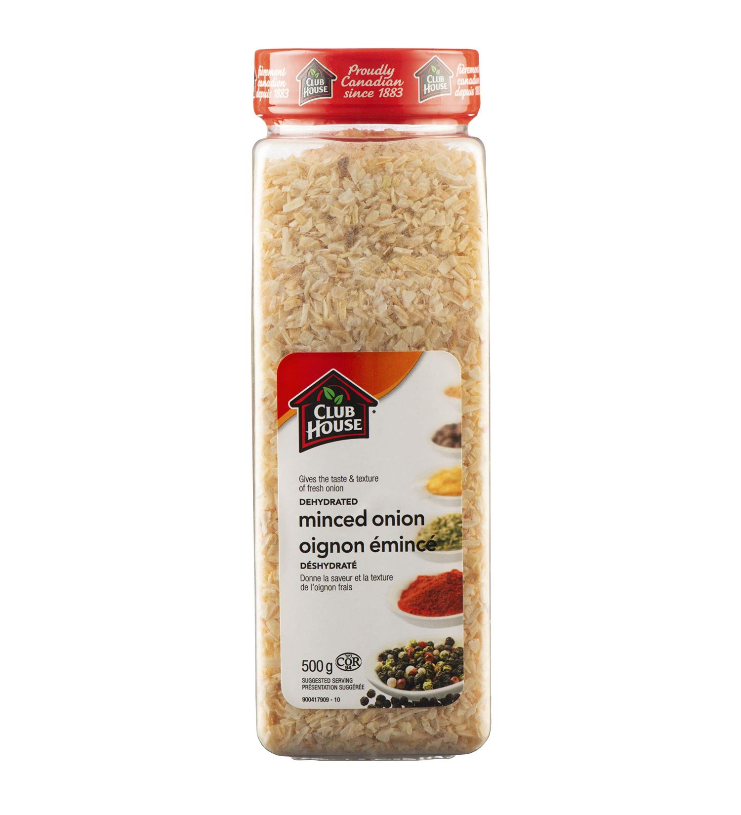 Club House Quality Natural Herbs and Spices Dehydrated Minced Onion 500g - Buy Online on GoSupps.com
