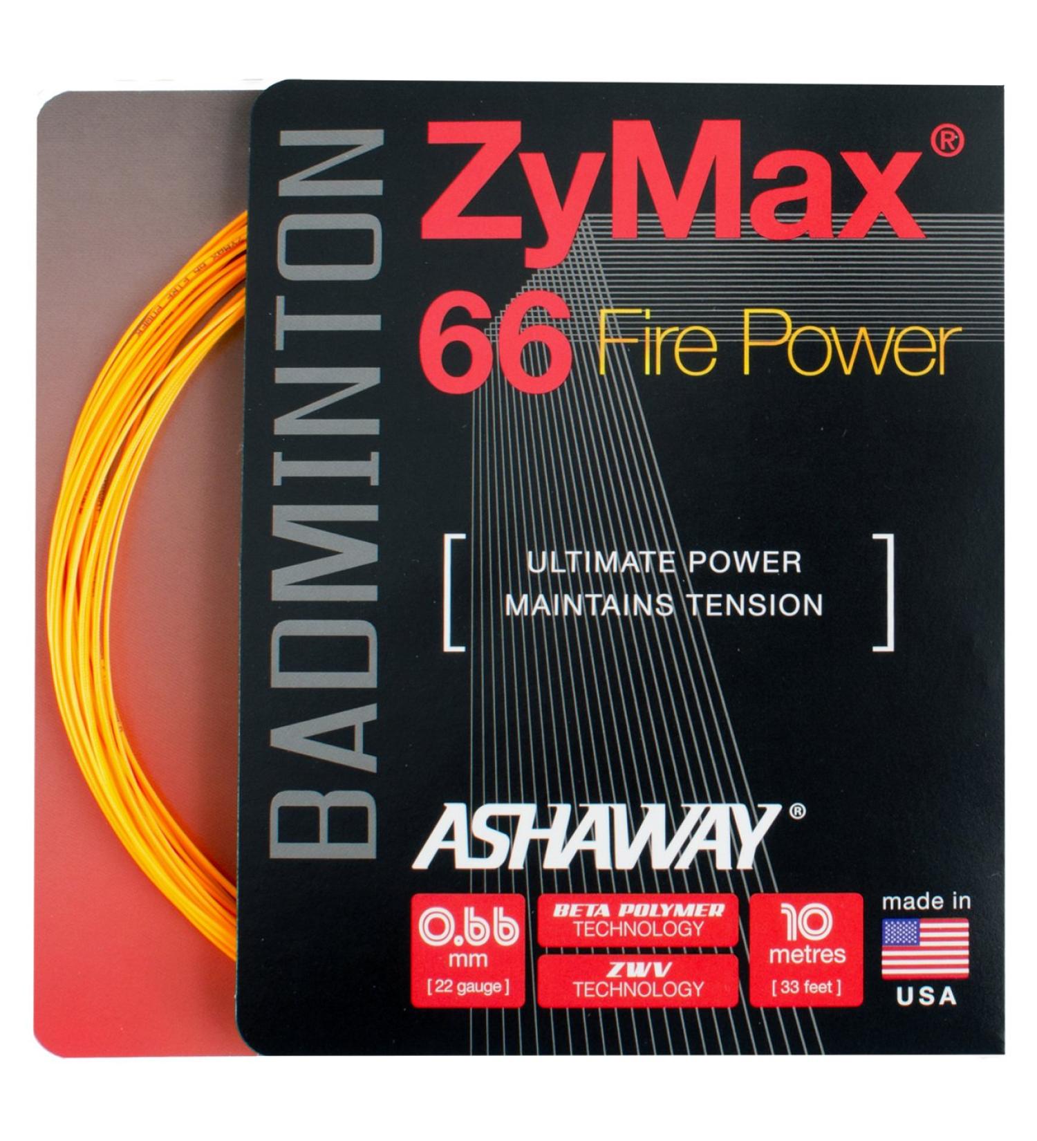 Ashaway Zymax 66 Fire Power Badminton Set Orange