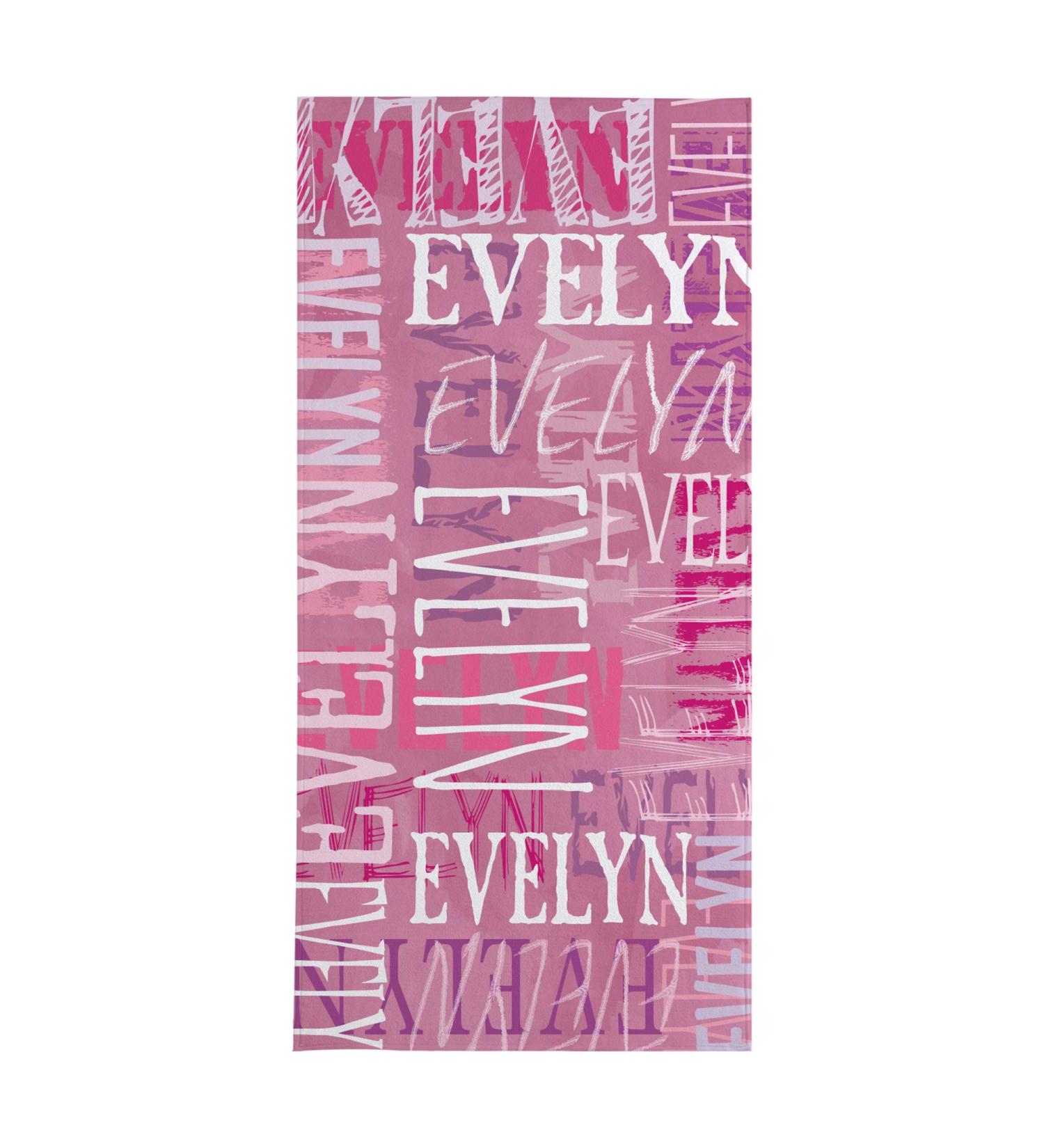 Personalized Pink Beach Towel | Custom Cotton/Poly Blend | 30x60 | Personalize with Your Name - Buy Online on GoSupps.com