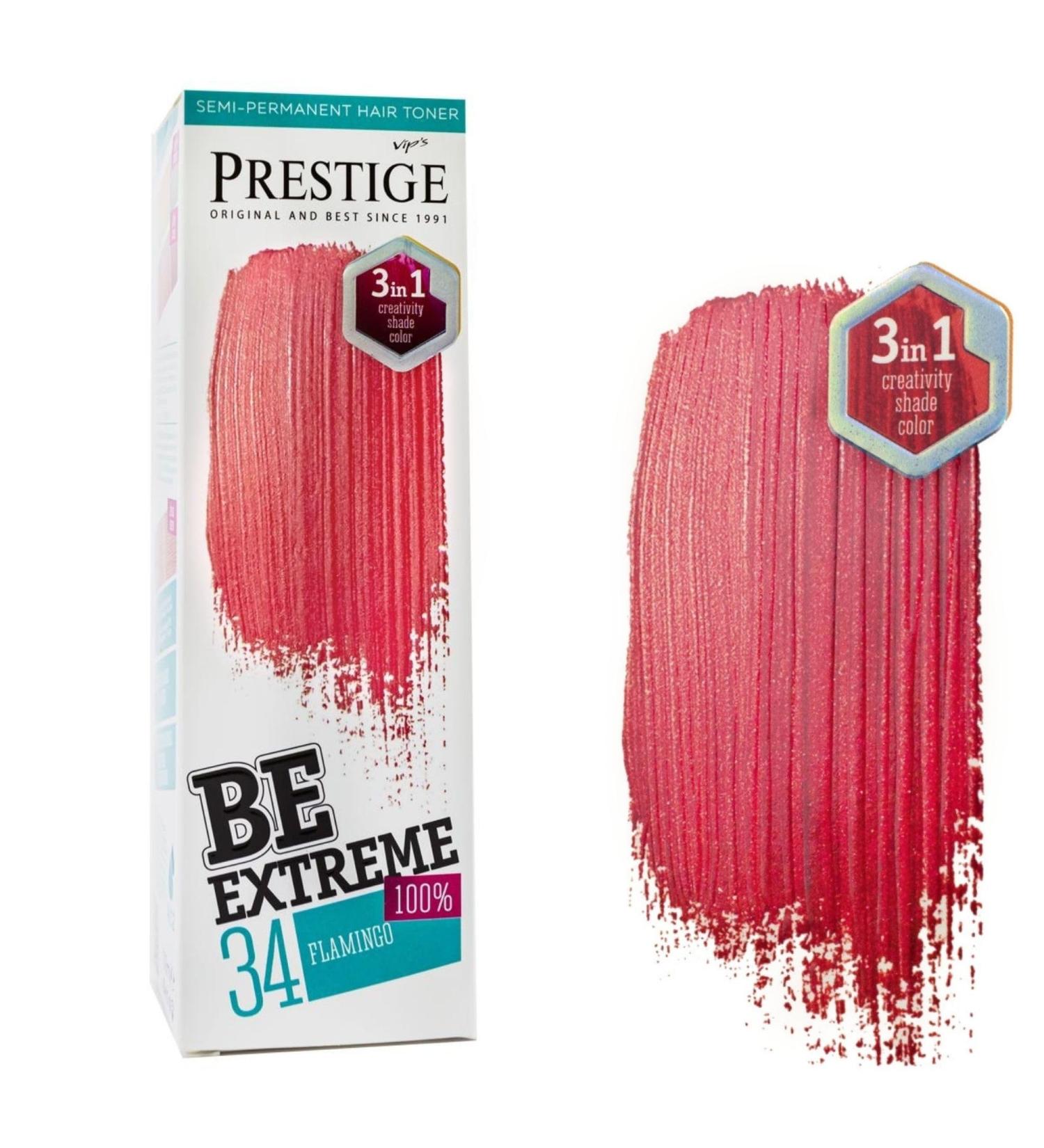 Buy Be Extreme Semi-Permanent Hair Toner Color 34 Flamingo - Ammonia Paraben & PPD Free | International Shipping Available - Buy Online on GoSupps.com