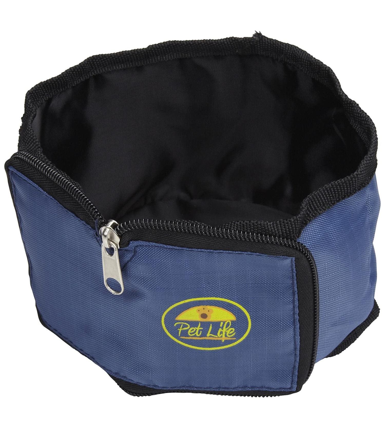 Pet Life Wallet Travel Pet Bowl Blue - One Size | Portable Pet Feeding Solution - Buy Online on GoSupps.com