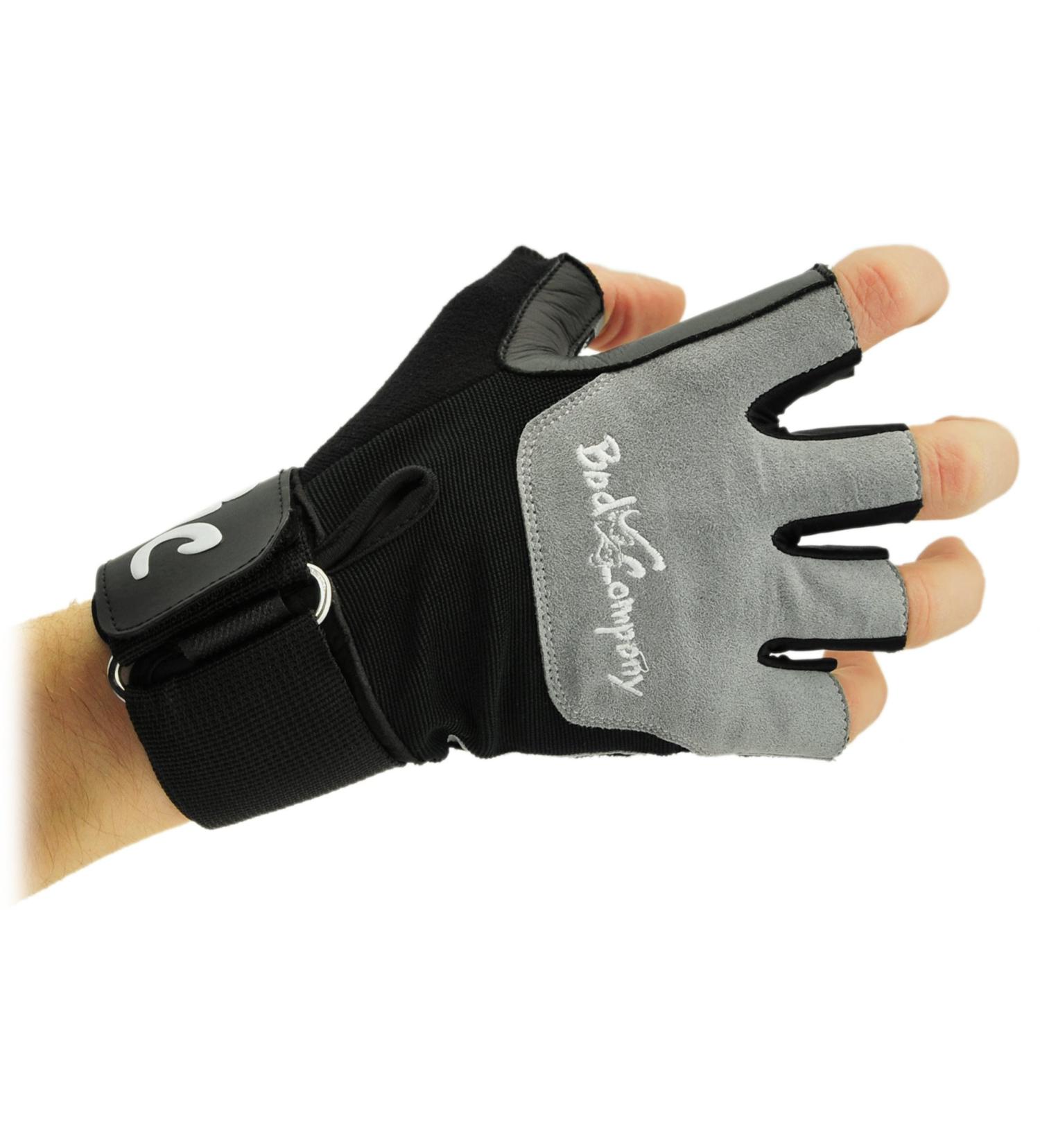 Buy Bad Company Fitness Gloves | Leather Training Gloves with Wrist Support for Strong Grip | International Shipping Available - Buy Online on GoSupps.com