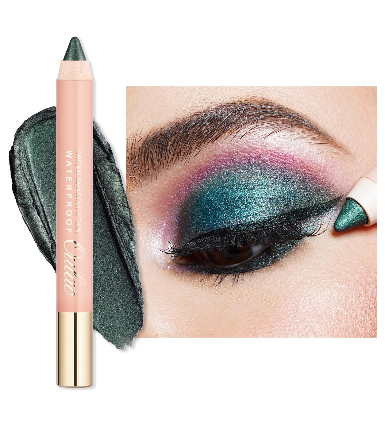 Oulac Eyeshadow Pen in So Jade (16) - Waterproof Green Eyeliner Long-lasting 24+ Hours Vegan & Cruelty-Free Metallic Finish - 3.6g - Buy Online on GoSupps.com