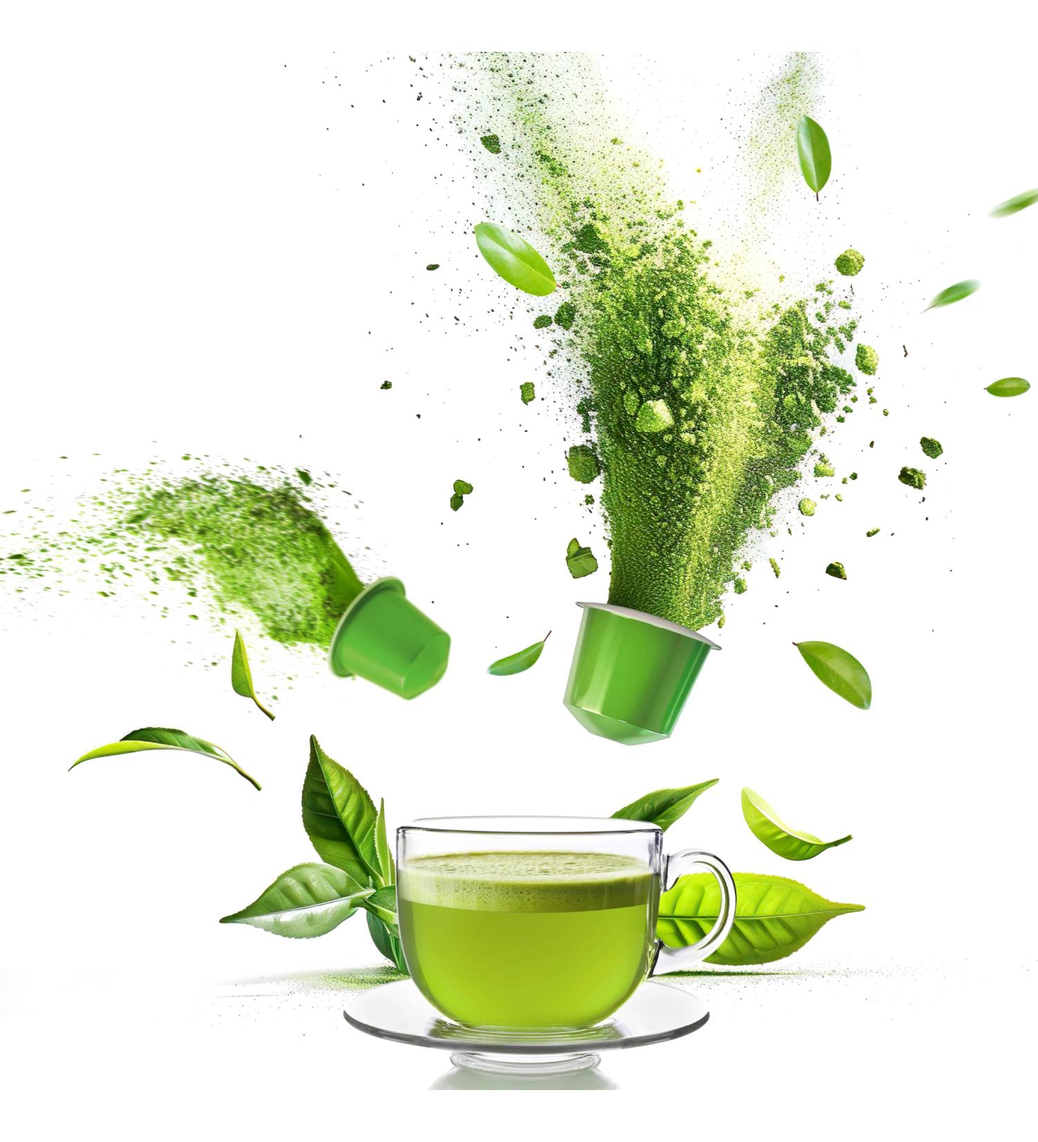 Goodwei BIO Capsules th Matcha de qualit c r monie compatibles avec Nespresso * | 20 pi ces | Th vert biologique