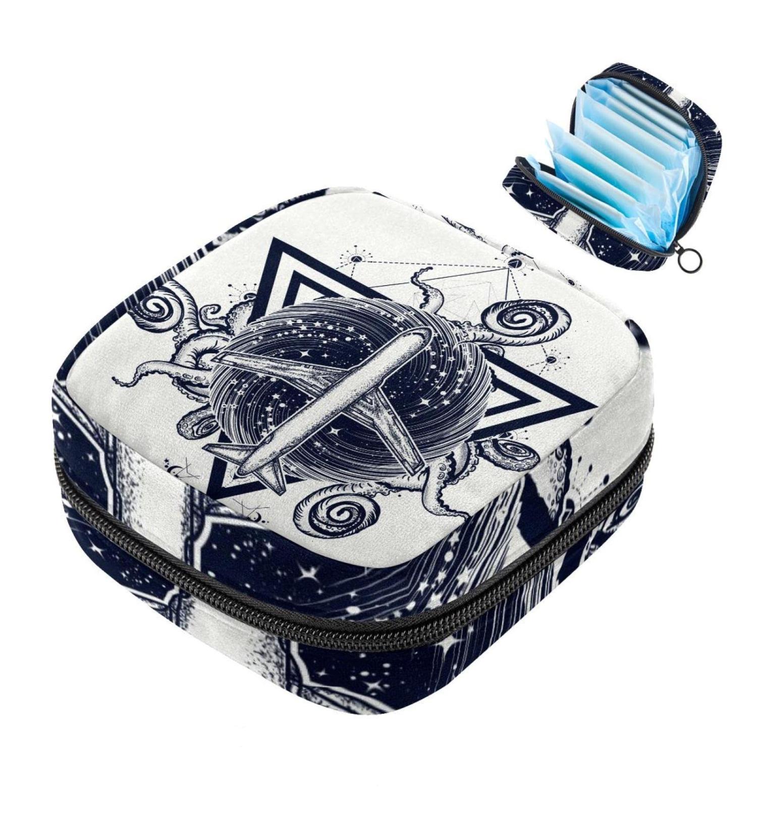 Sanitary Napkin Storage Bag - Cthulhu Octopus Menstrual Cup Pocket for Women | Portable Feminine Hygiene Organizer - Buy Online on GoSupps.com