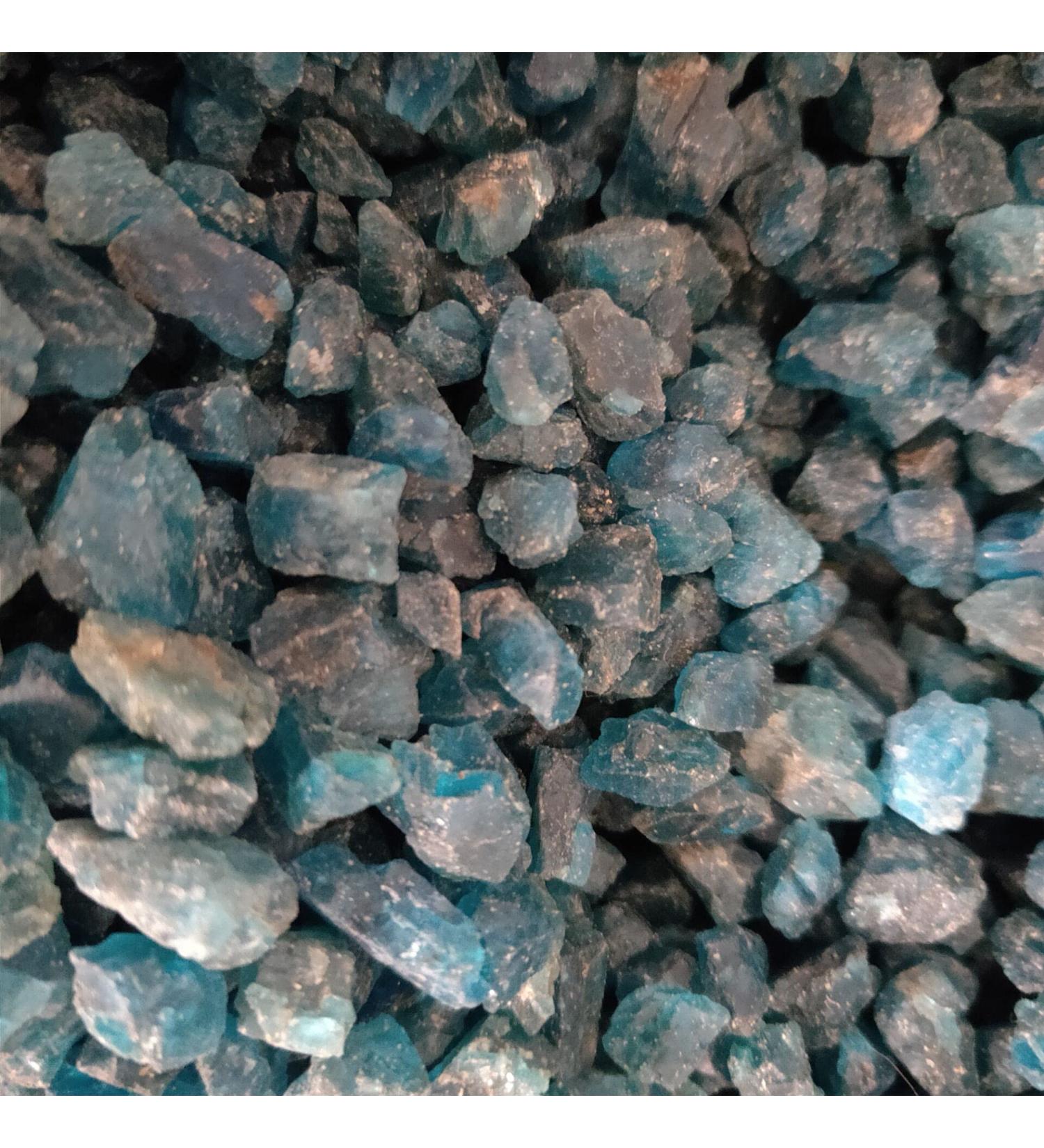 Reiki Healing Crystal 100g-500g Natural Blue Apatite Crystal Rough Phosphate Rock Mineral Healing Can be Used for Meditation (Size : 100g) - Buy Online on GoSupps.com