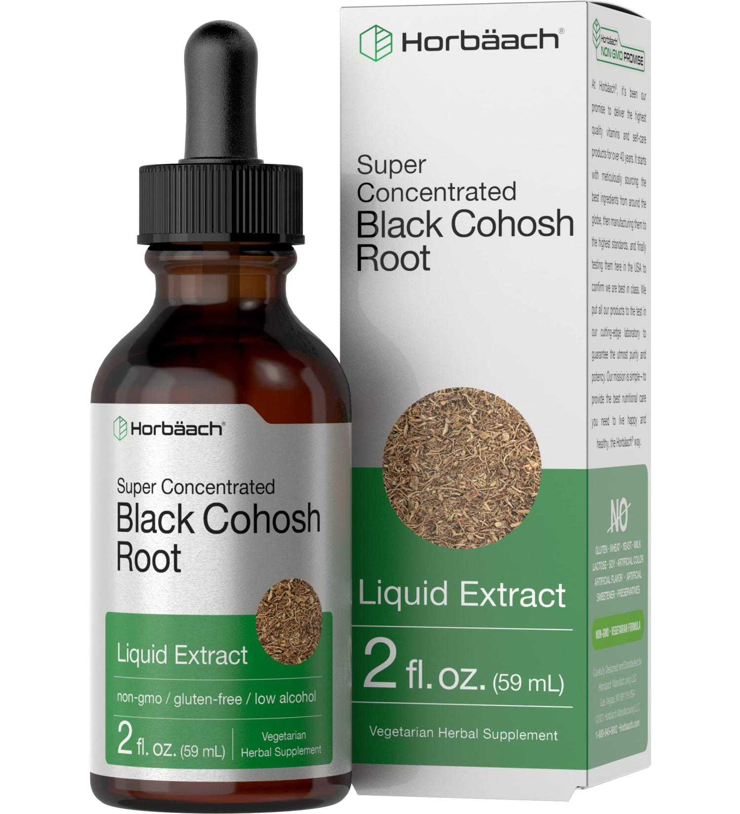 Black Cohosh Root Tincture 2 fl oz | Vegetarian Liquid Extract | Gluten Free - Buy Online on GoSupps.com