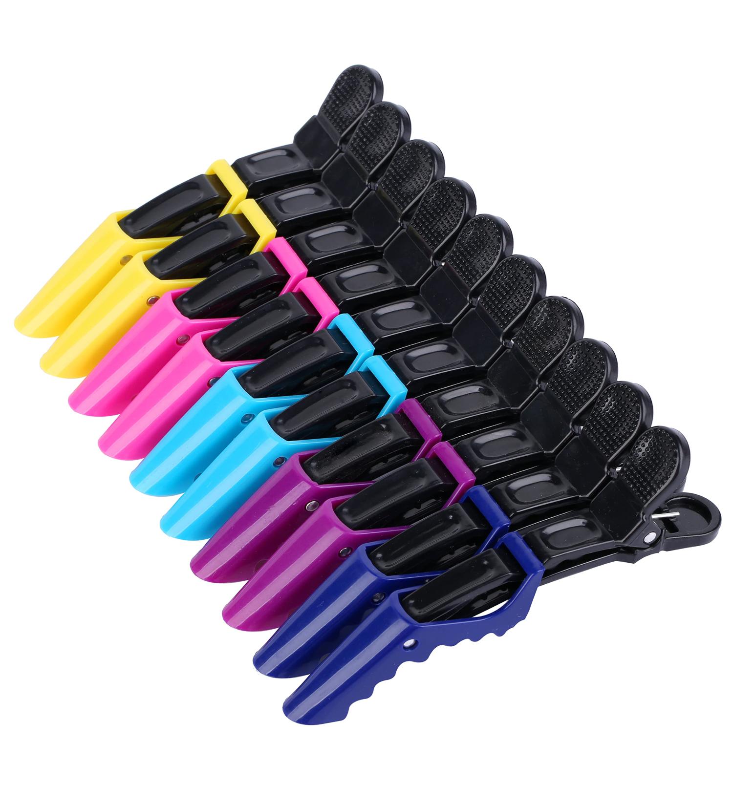 HH&LL Women's Hair Clips - Wide Teeth, Double-Hinged Alligator Design - Professional Salon Quality - 10Pack (Mixing) - Buy Online on GoSupps.com