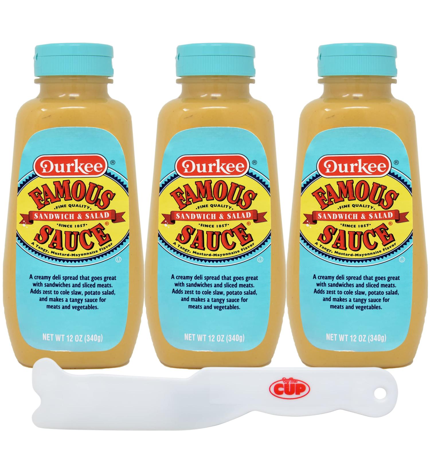 Durkee Famous Sandwich & Salad Sauce - 12 oz Pack of 3 with By The Cup Spreader - Buy Online on GoSupps.com