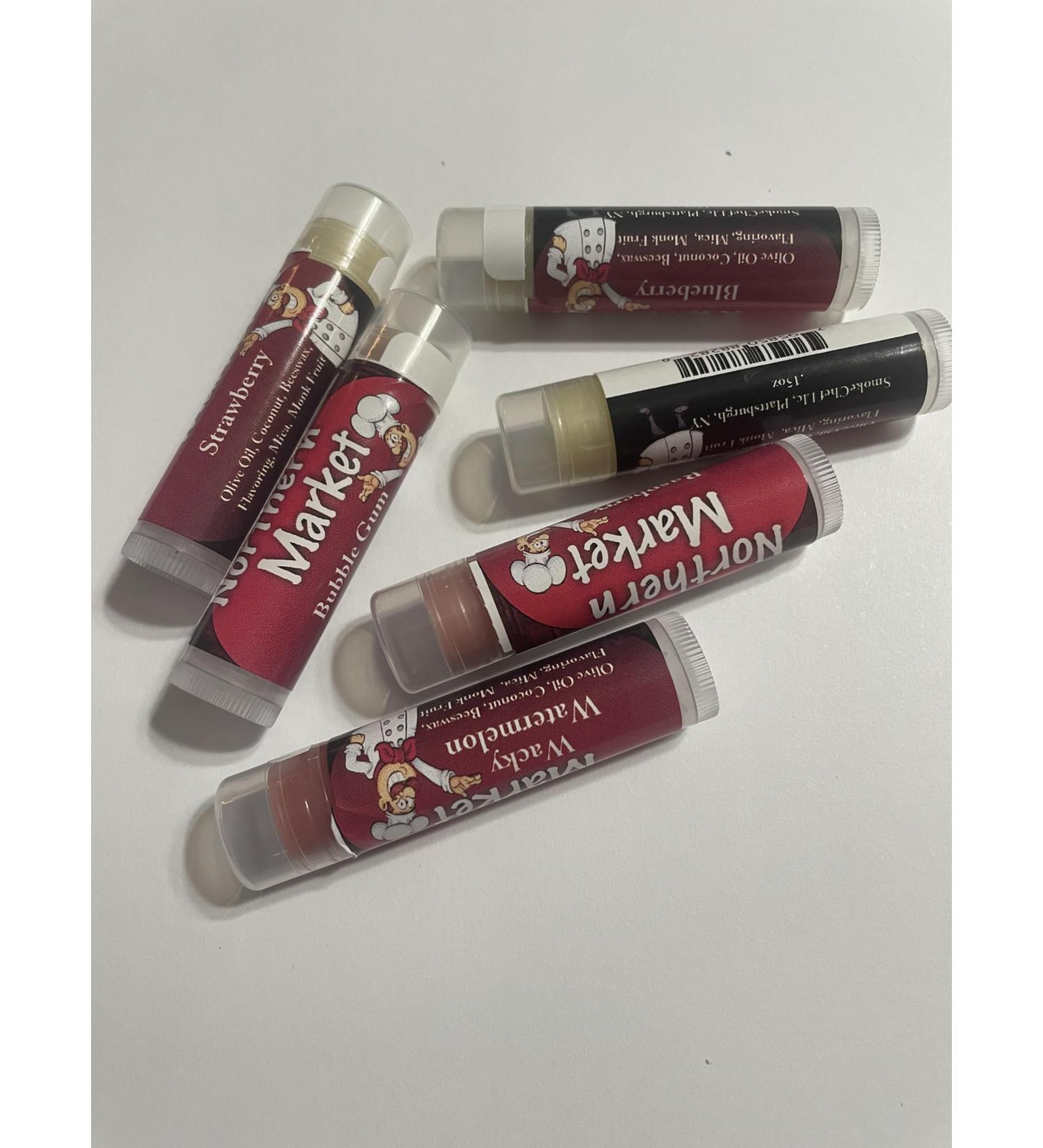 Organic Beeswax Lip Balm - 8 Flavors for Chapped Lips - Moisturizing Strawberry Treatment - International Shipping Available - Buy Online on GoSupps.com