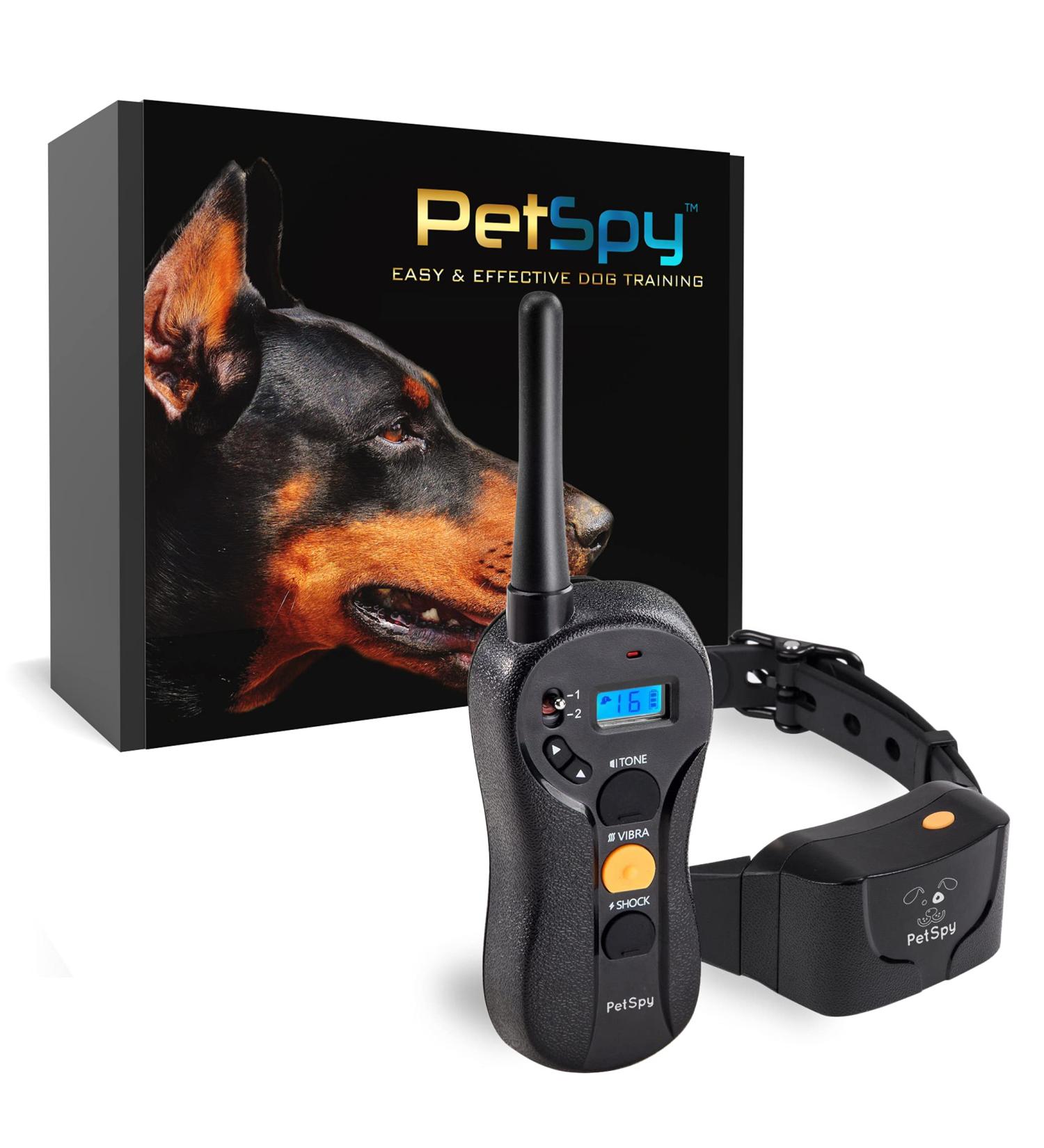 PetSpy P620 Dog Training Shock Collar - Rechargeable and Waterproof Remote Trainer for Dogs 10-140 lbs - Buy Online on GoSupps.com