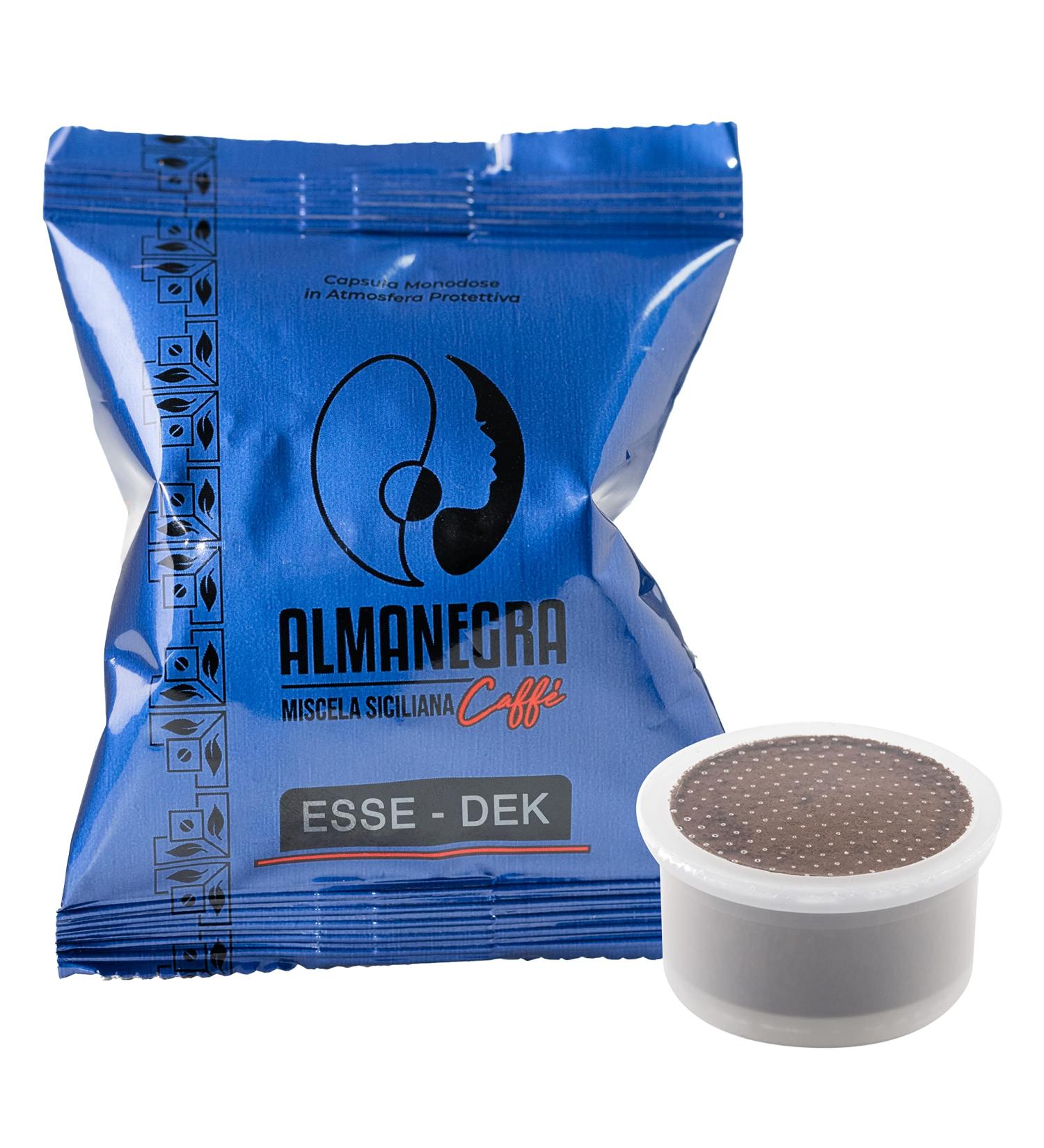  Almanegra Caff 100 Almanegra Caffe Compatible Capsules for Esse Essse Caf Essecaffe Dek Deka - Buy Online on GoSupps.com