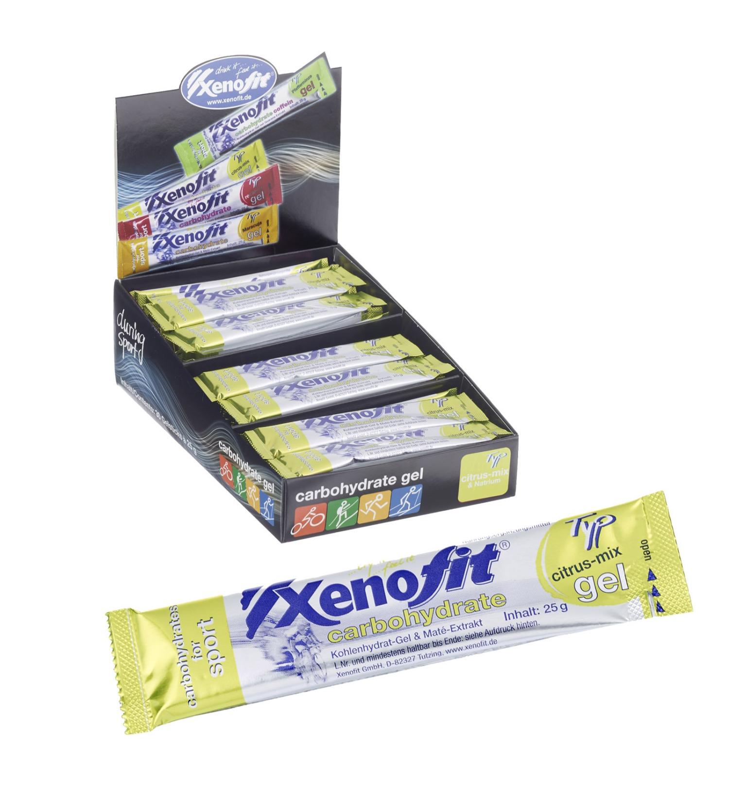 Buy Xenofit Carbohydrate Gel Citrus Mix - 25g | Energy Gel for Endurance Sports - Fast International Shipping - Buy Online on GoSupps.com