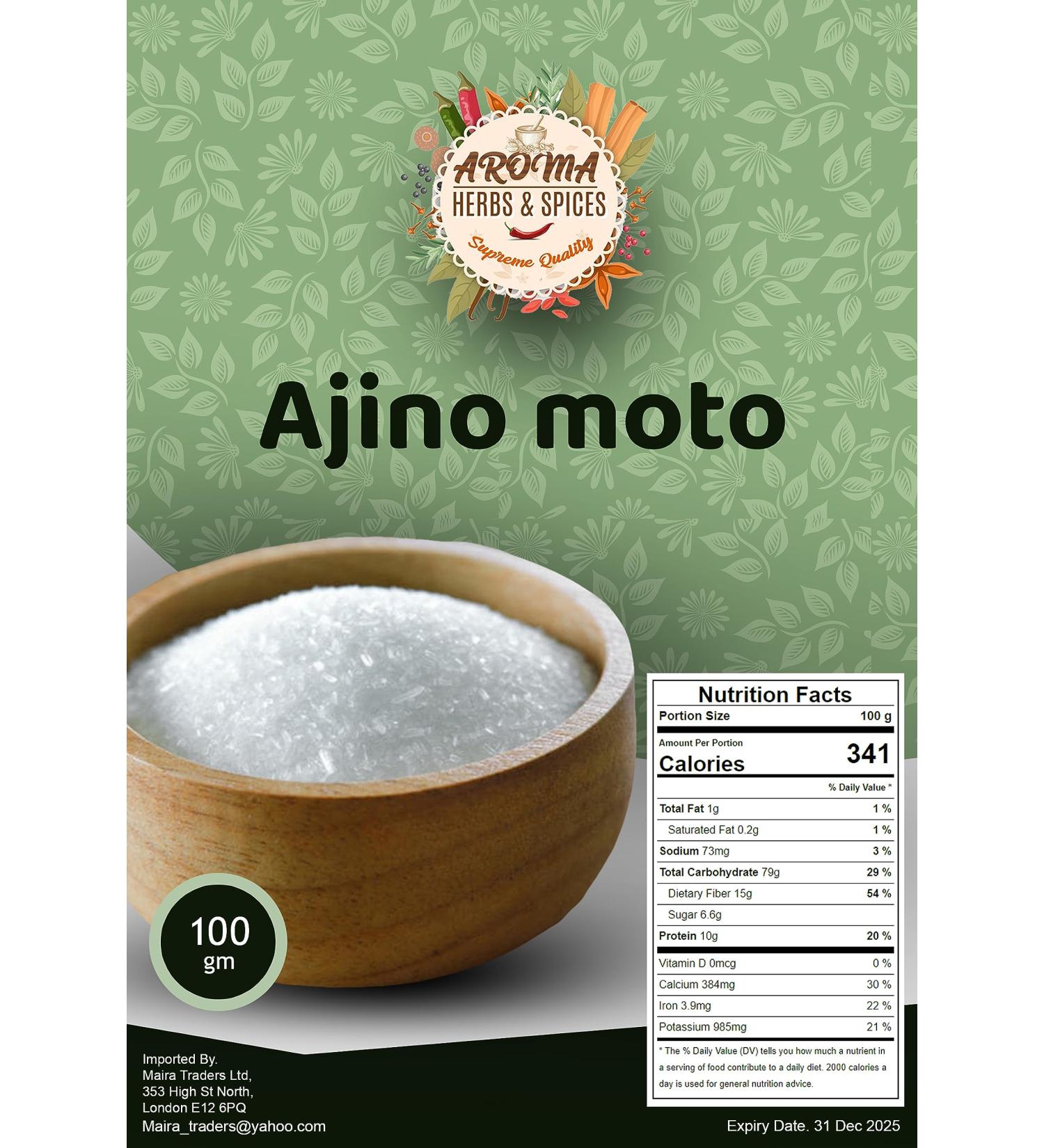 Ajinomoto MSG Fine (100gm) - Japanese Umami Seasoning Salt | Premium Quality, 100% Pure & Authentic - Buy Online on GoSupps.com