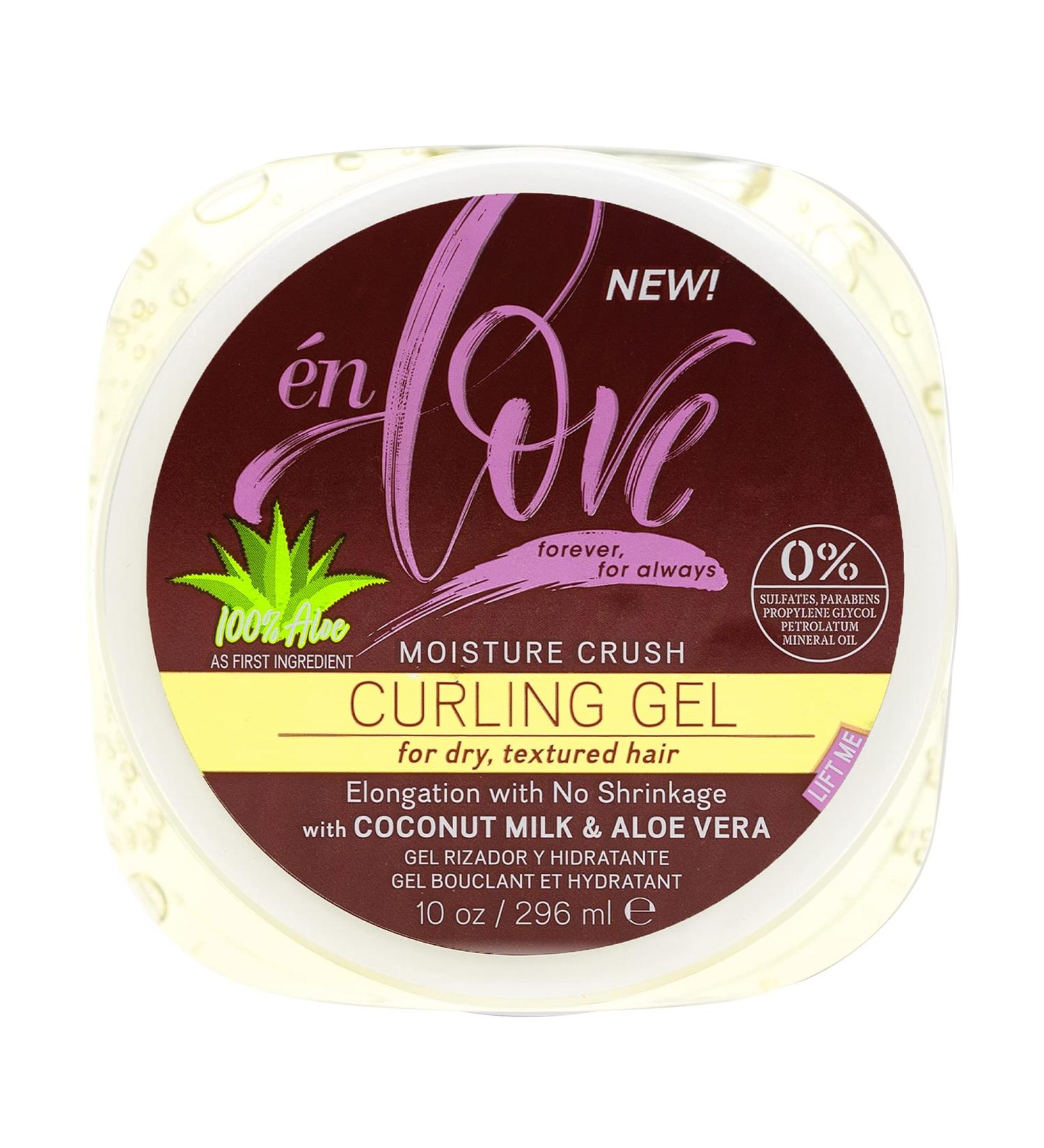 Moisture Crush Curling Gel with Coconut Milk & Aloe Vera | Non-Flaking Alcohol-Free | Defines Curls Coils & Waves | Deep Hydration for Curly & Wavy Hair - Buy Online on GoSupps.com