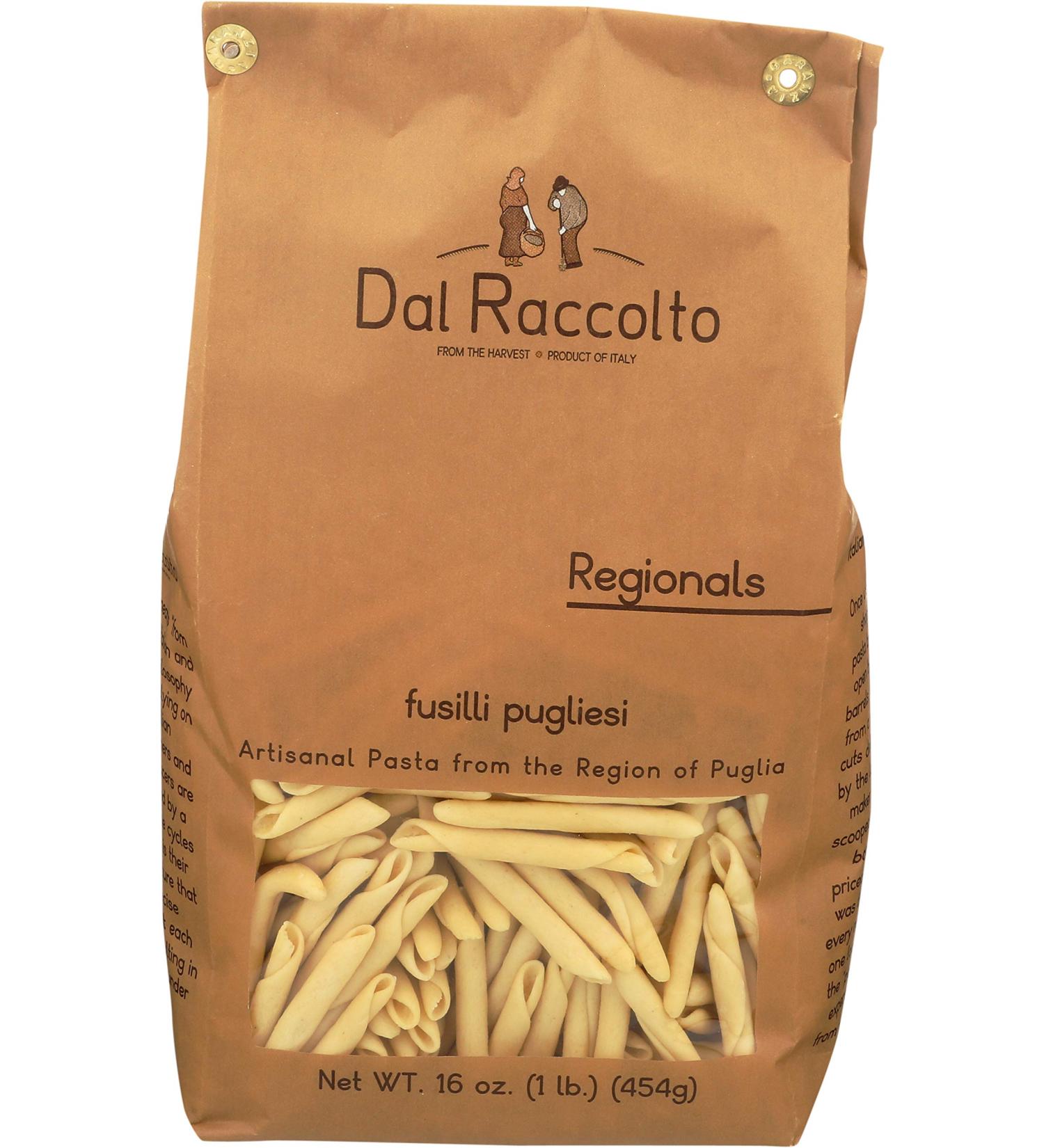 Dal Raccolto Fusilli Pugliese Pasta 1.0 lb - Authentic Handmade Italian Pasta - Buy Online on GoSupps.com