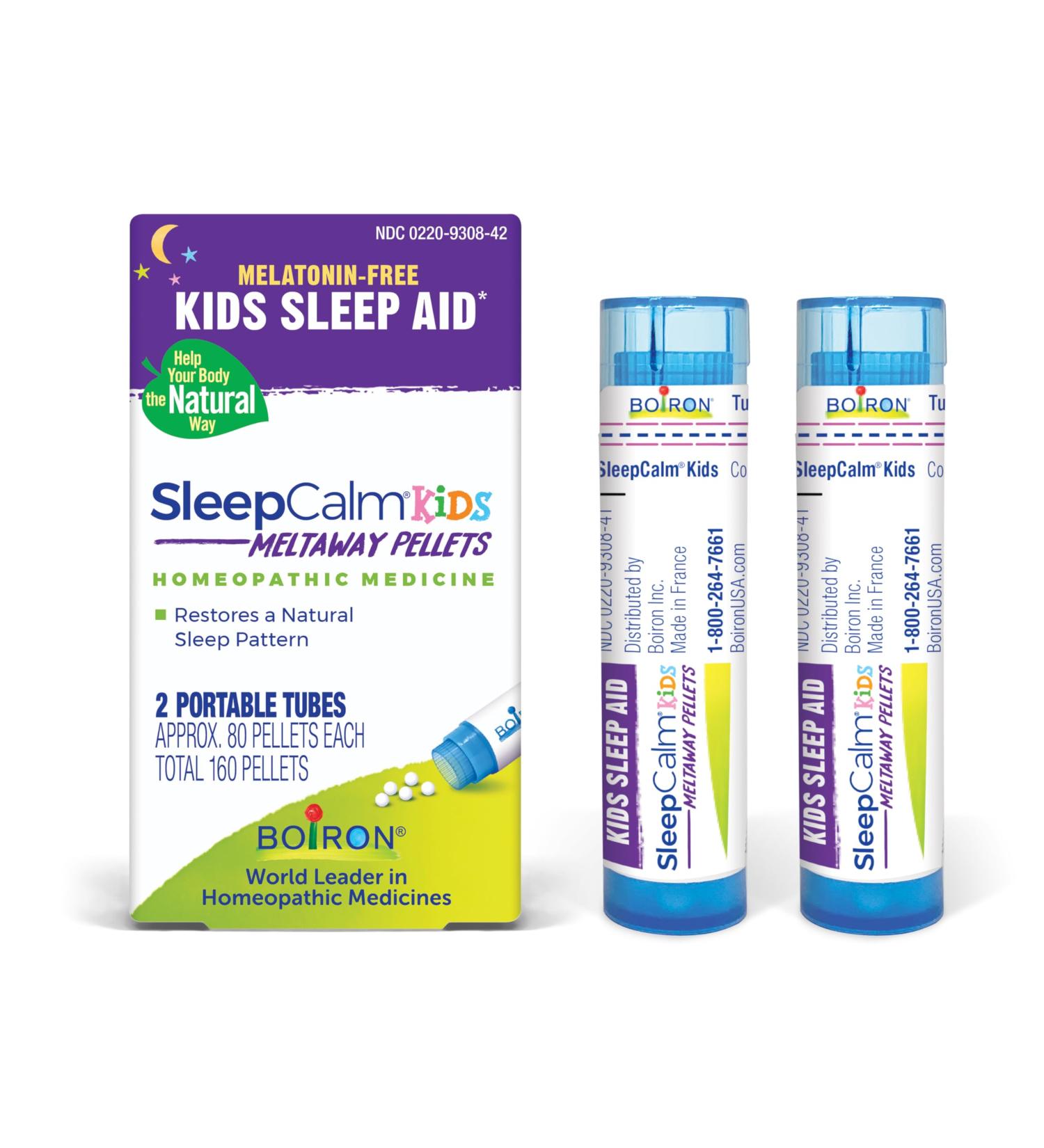 Boiron SleepCalm Kids Sleep Aid for Deep Relaxing Restful Nighttime Sleep - Melatonin-Free and Non Habit-Forming - 2 Count (160 Pellets) 160 Medication - Buy Online on GoSupps.com