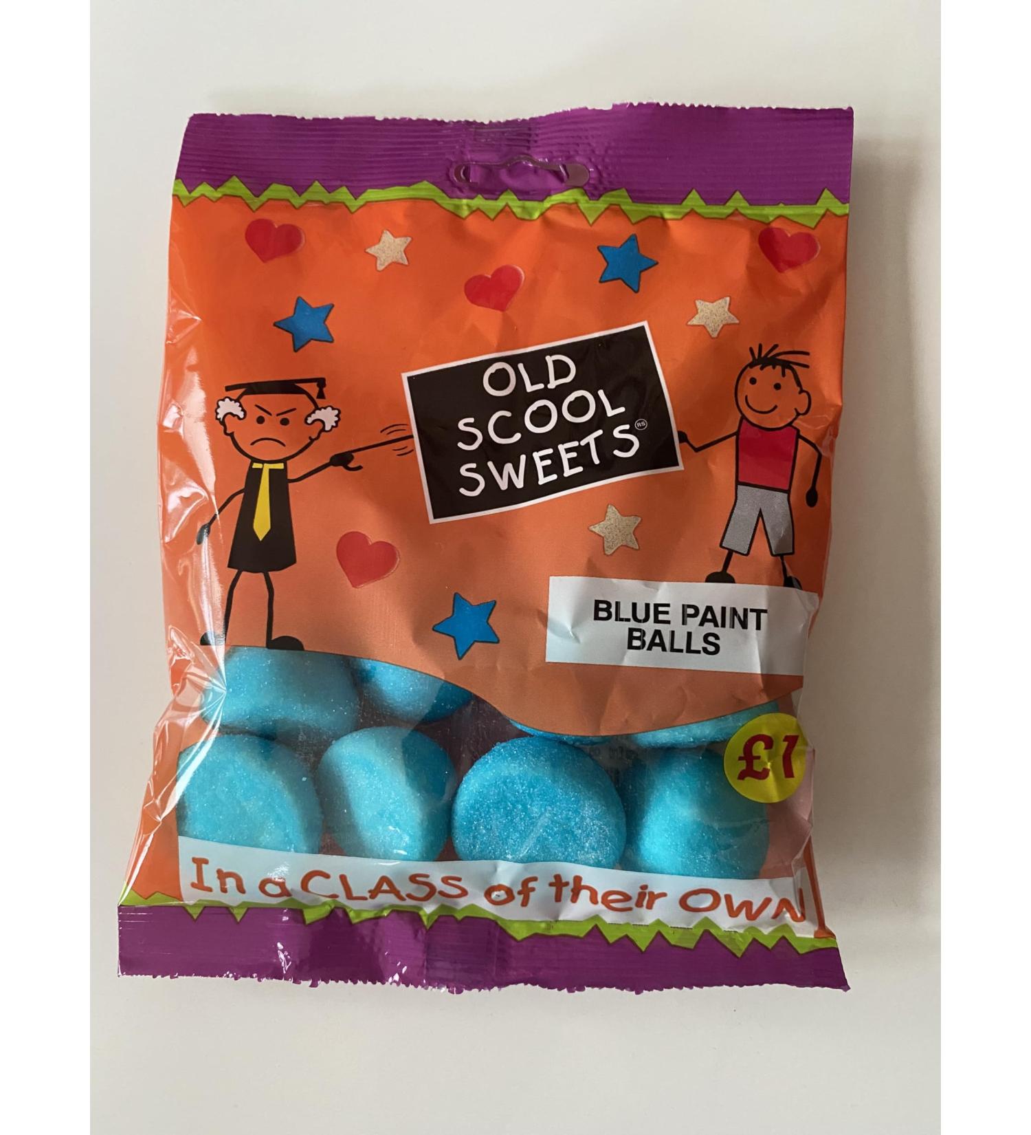 Old Scool Sweets Blue Paint Balls 60g 1 Range