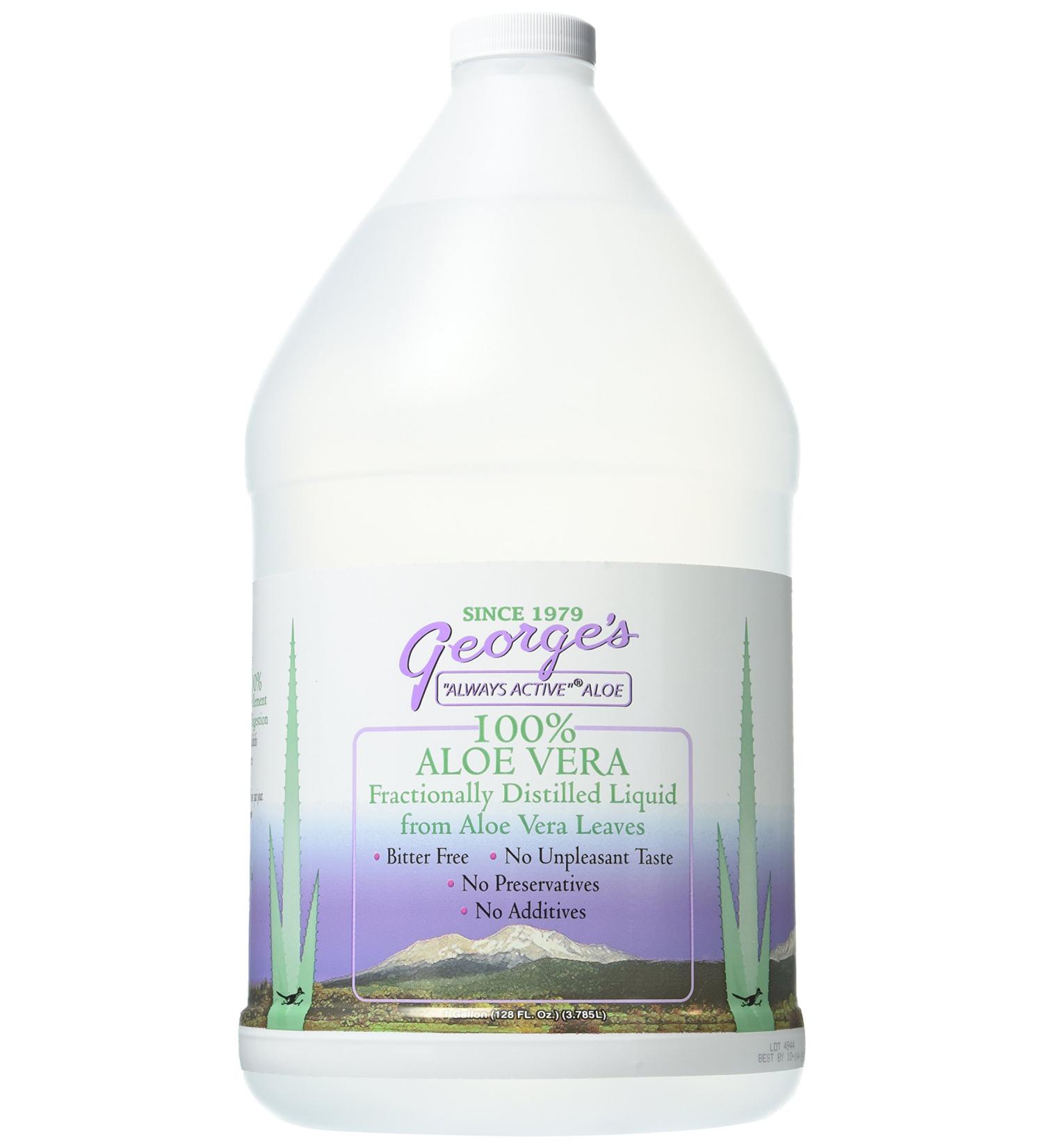 George's Aloe Vera Liquid Supplement, 128 oz 128 Fl Oz (Pack of 1)