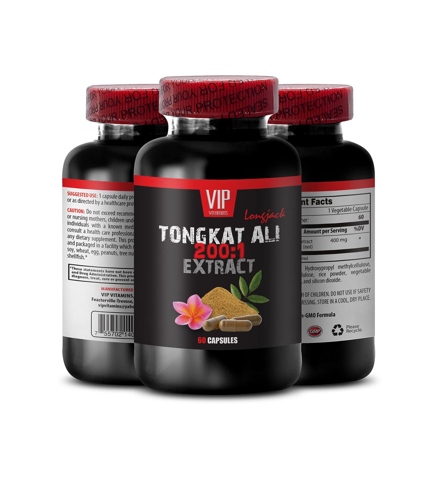 Buy VIP Supplements Malaysian Ginseng Tongkat Ali Extract 200:1 - 400mg Energy Booster for Women | International Shipping - Buy Online on GoSupps.com
