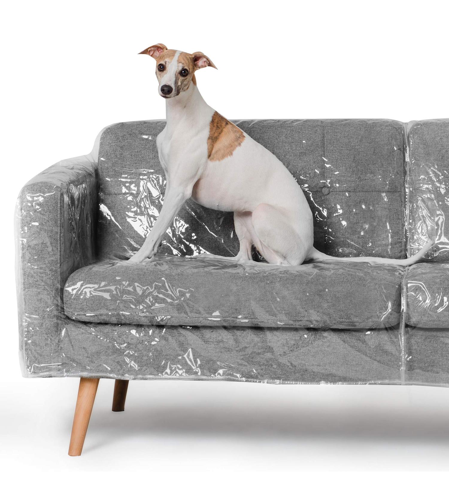 PROTECTO XL Clear Plastic Couch Cover 96 - Waterproof Sofa Protector for Pets - Scratch, Stain, and Dirt Resistant - Furniture Slipcover for Moving and Storage - Buy Online on GoSupps.com