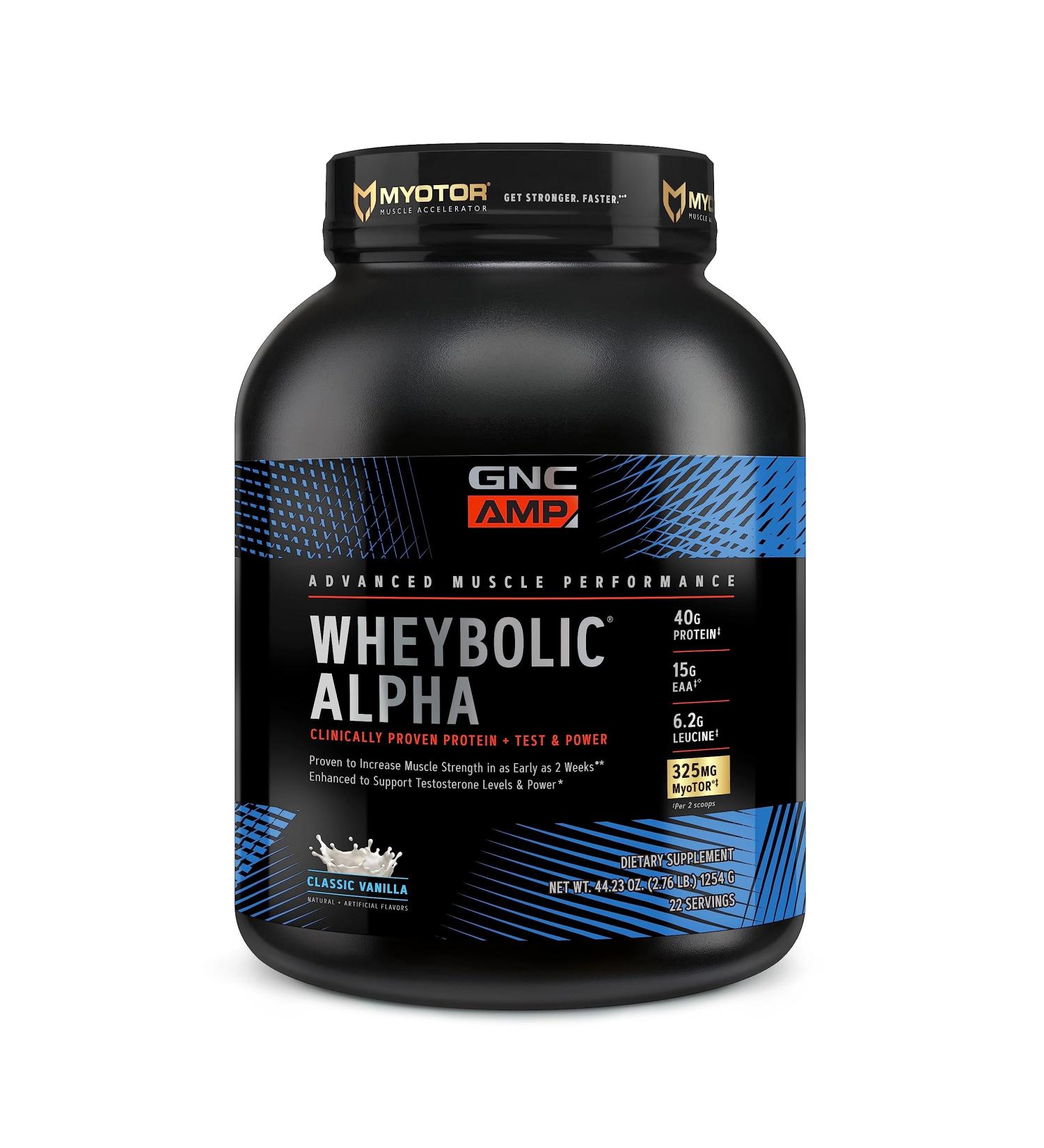 GNC AMP Wheybolic Alpha - Classic Vanilla (22 Servings) Classic Vanilla 23 Servings - Buy Online on GoSupps.com