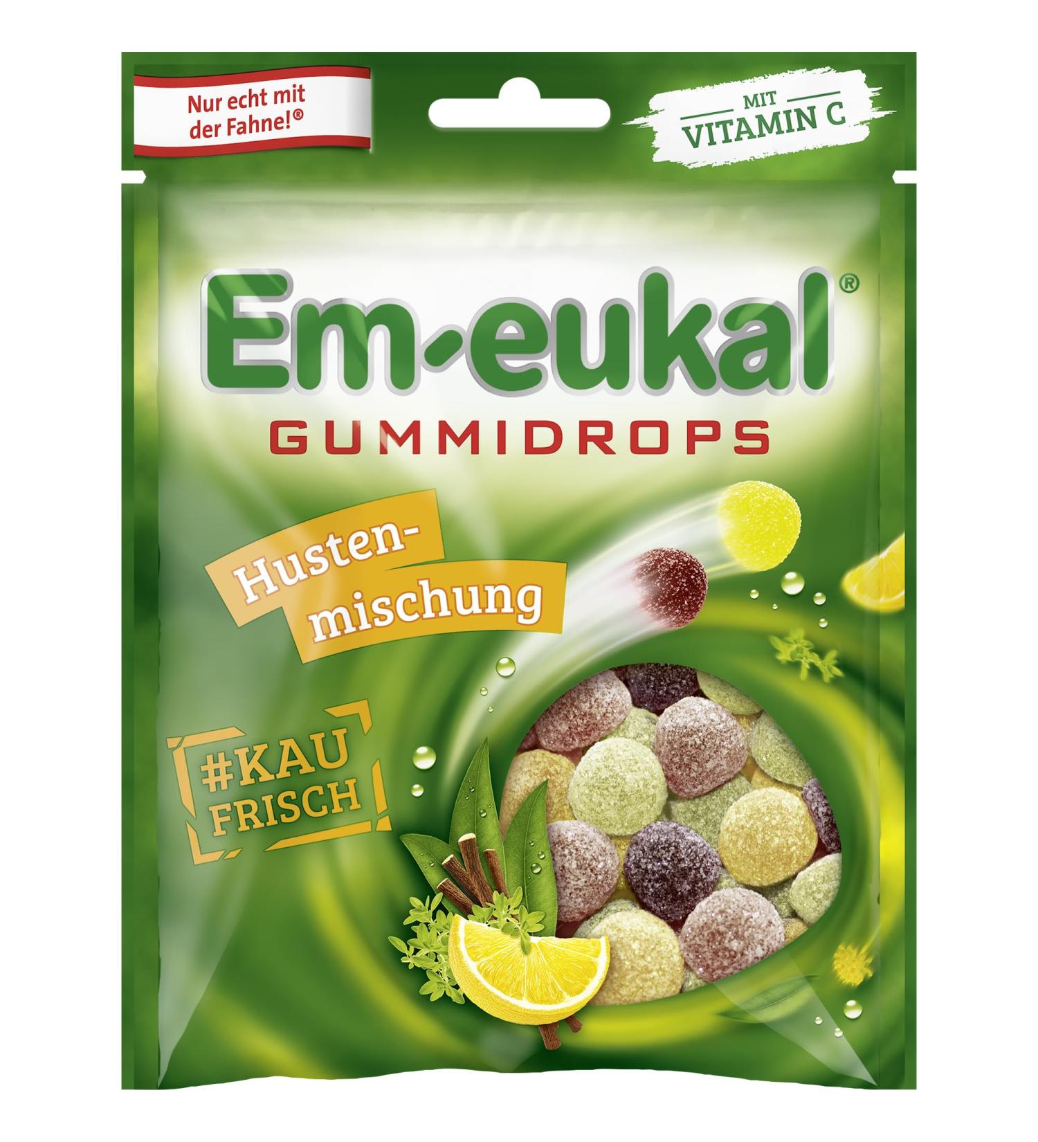 Em-eukal Em-eukal Gummidrops Herbal Cough Mix with Vitamin C 90g